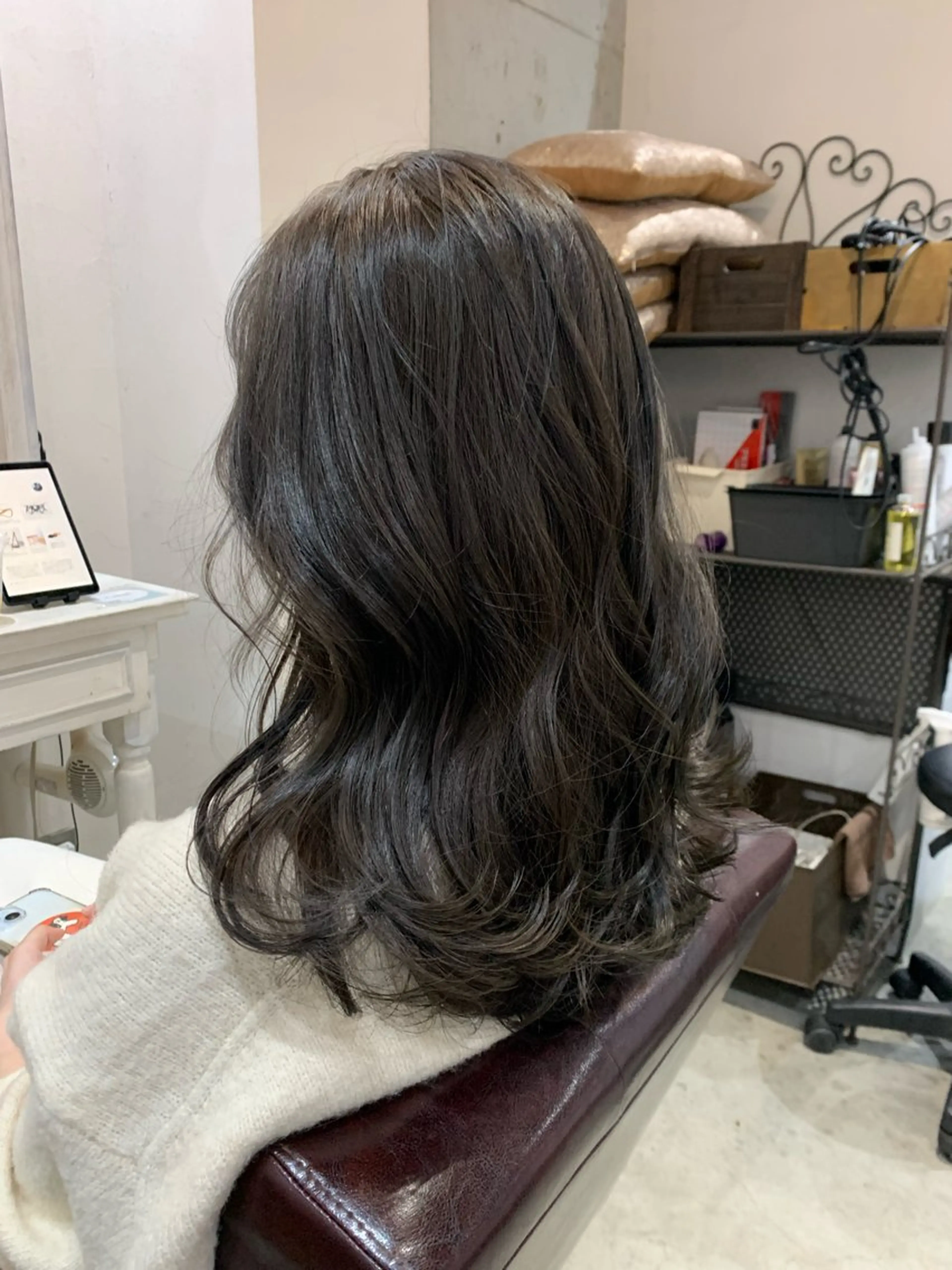 ロング カラー ヘアアレンジ カット ヘアカラー トリートメント kei﹏ ﹏ ✄ zina博多のヘアスタイル