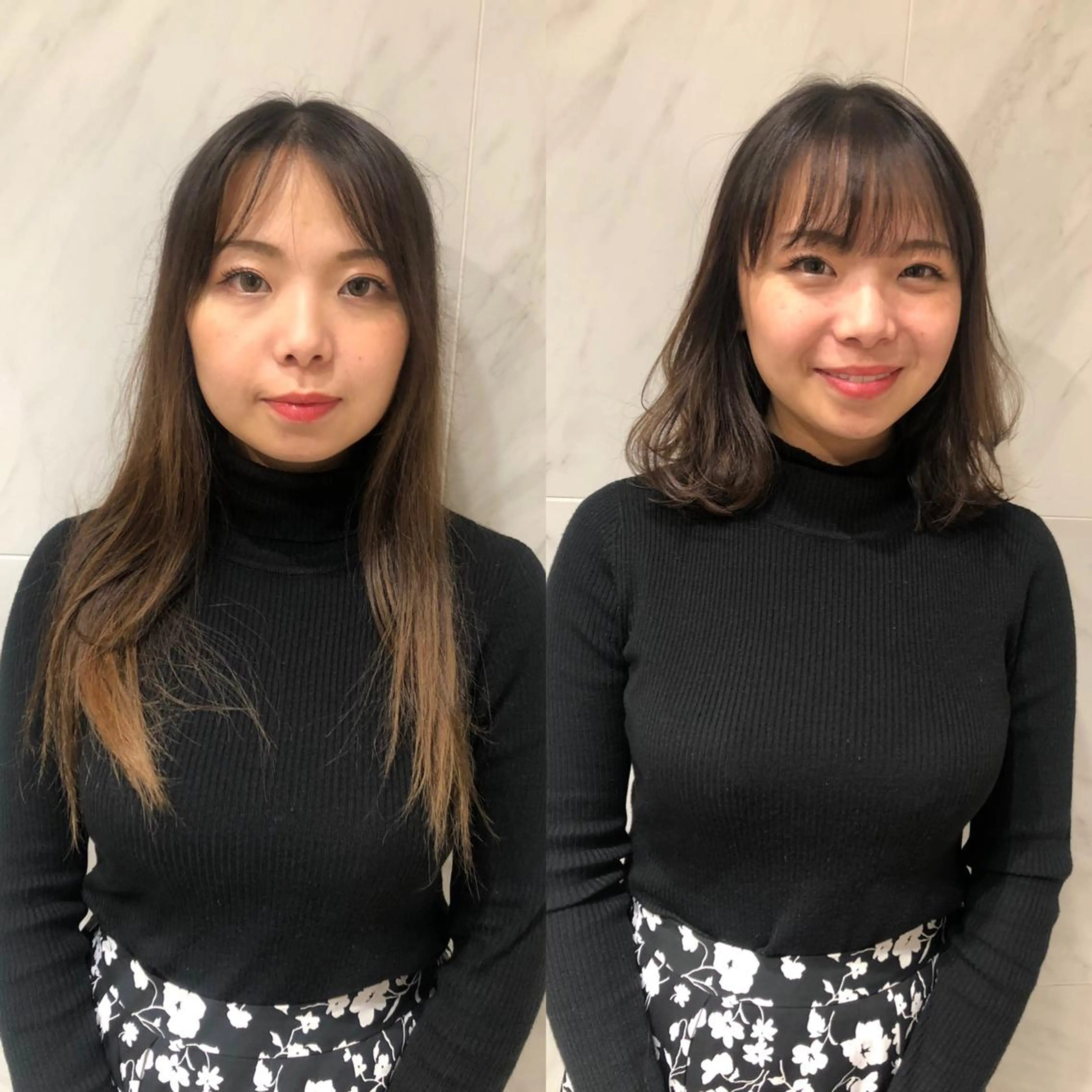 ミディアム パーマ 小顔カット ミヤギ リュウキのヘアスタイル