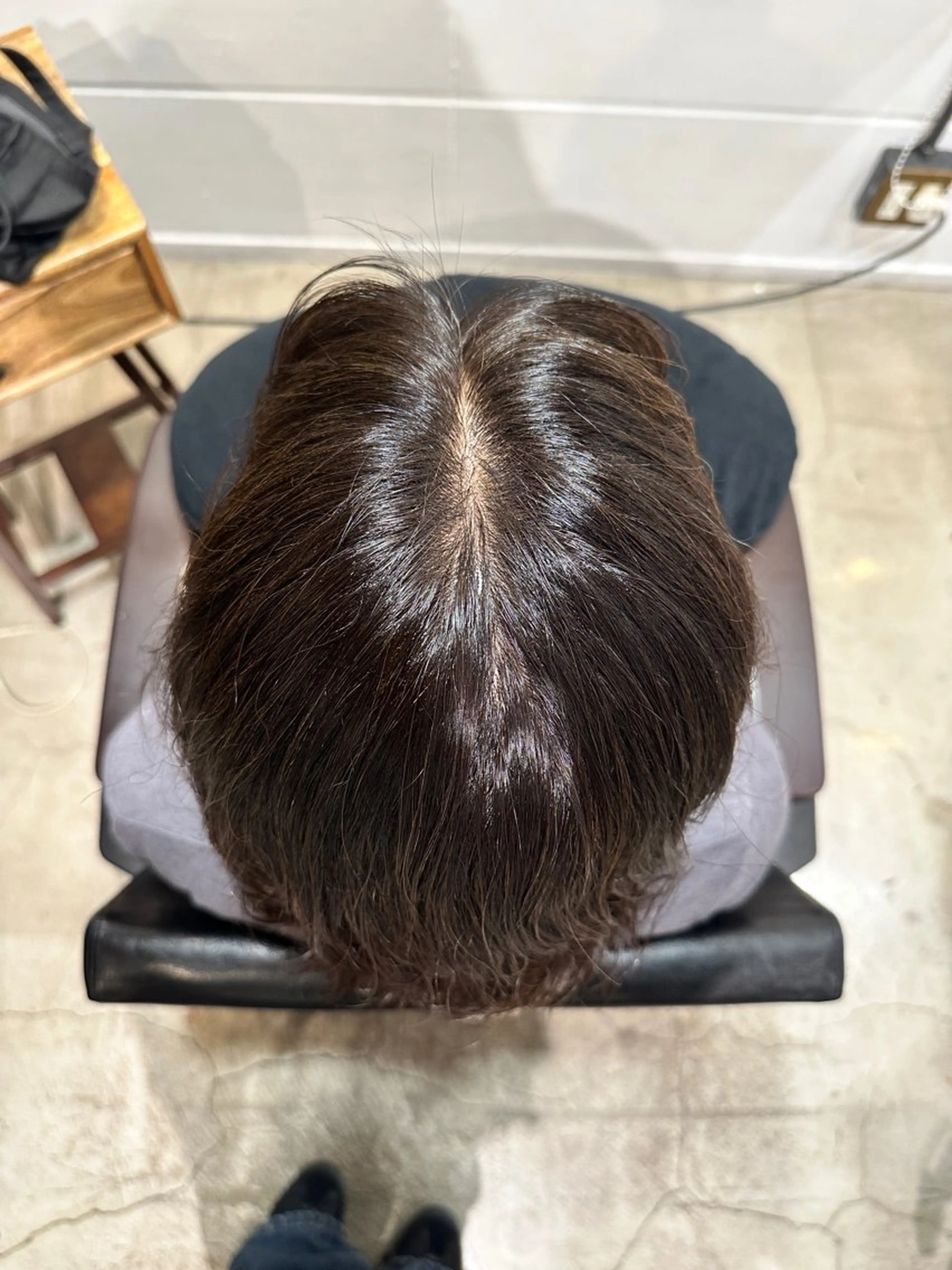 ミディアム ヘアカラー 上田 葵梨のヘアスタイル