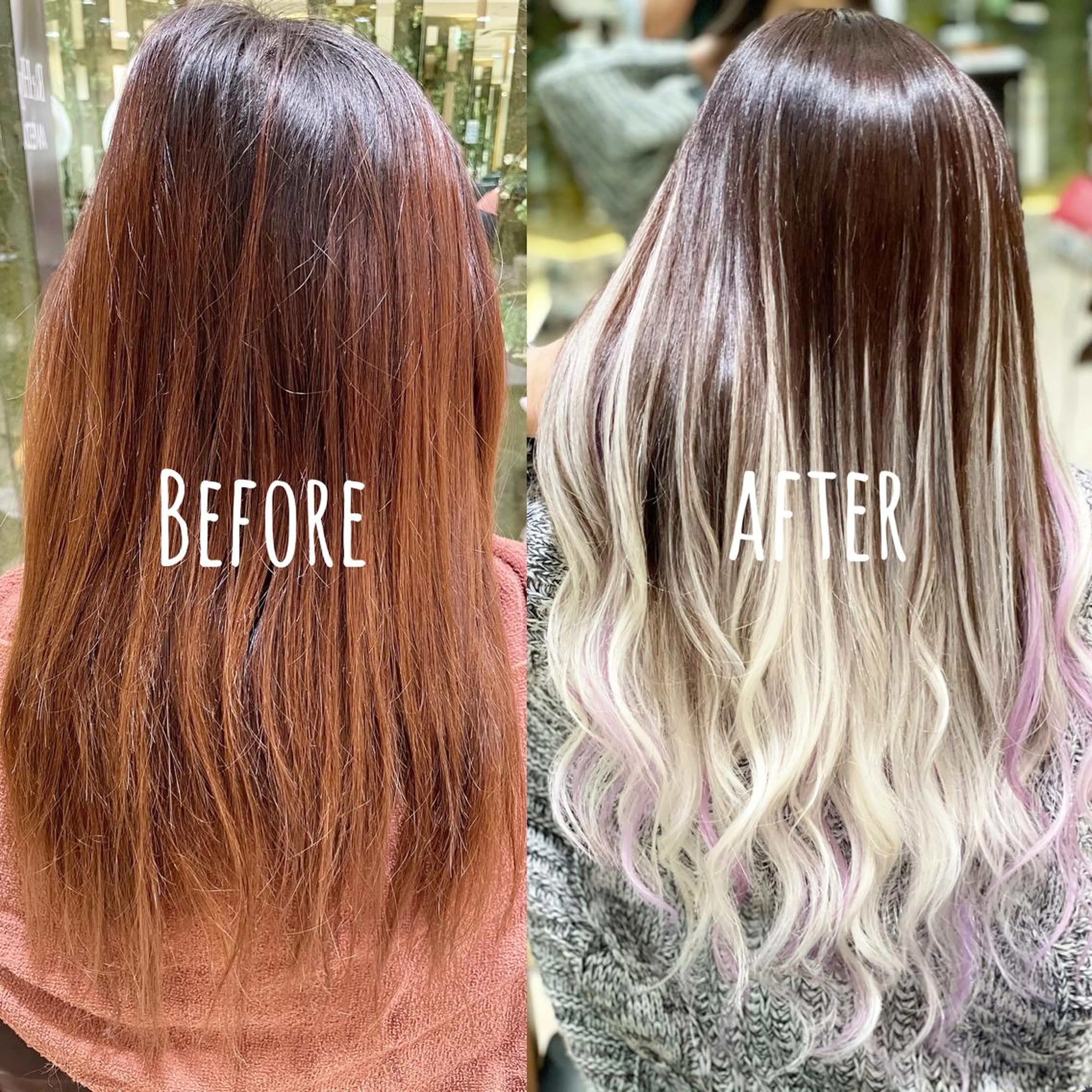 ロング シールエクステ エクステ カット ヘアカラー エクステ ReHyd BEAUTÉ salon&store 心斎橋店所属・❤️MASAKO❤️ 🌸🩷エクステ🩷のヘアスタイル