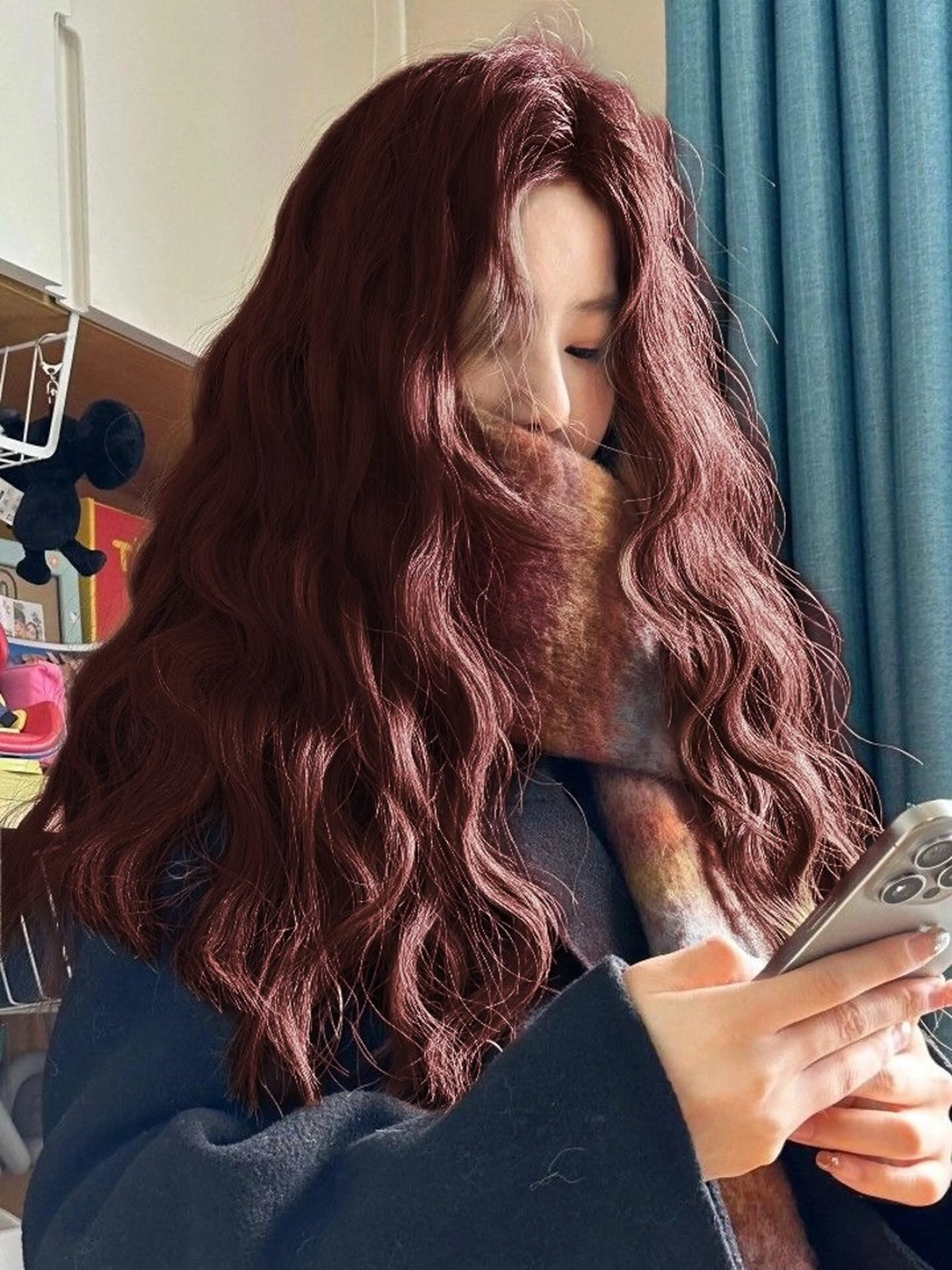 ロング ヘアカラー ヘッドスパ ヘアセット 🥀艶髪/似合わせ 暖色/まな🥀のヘアスタイル