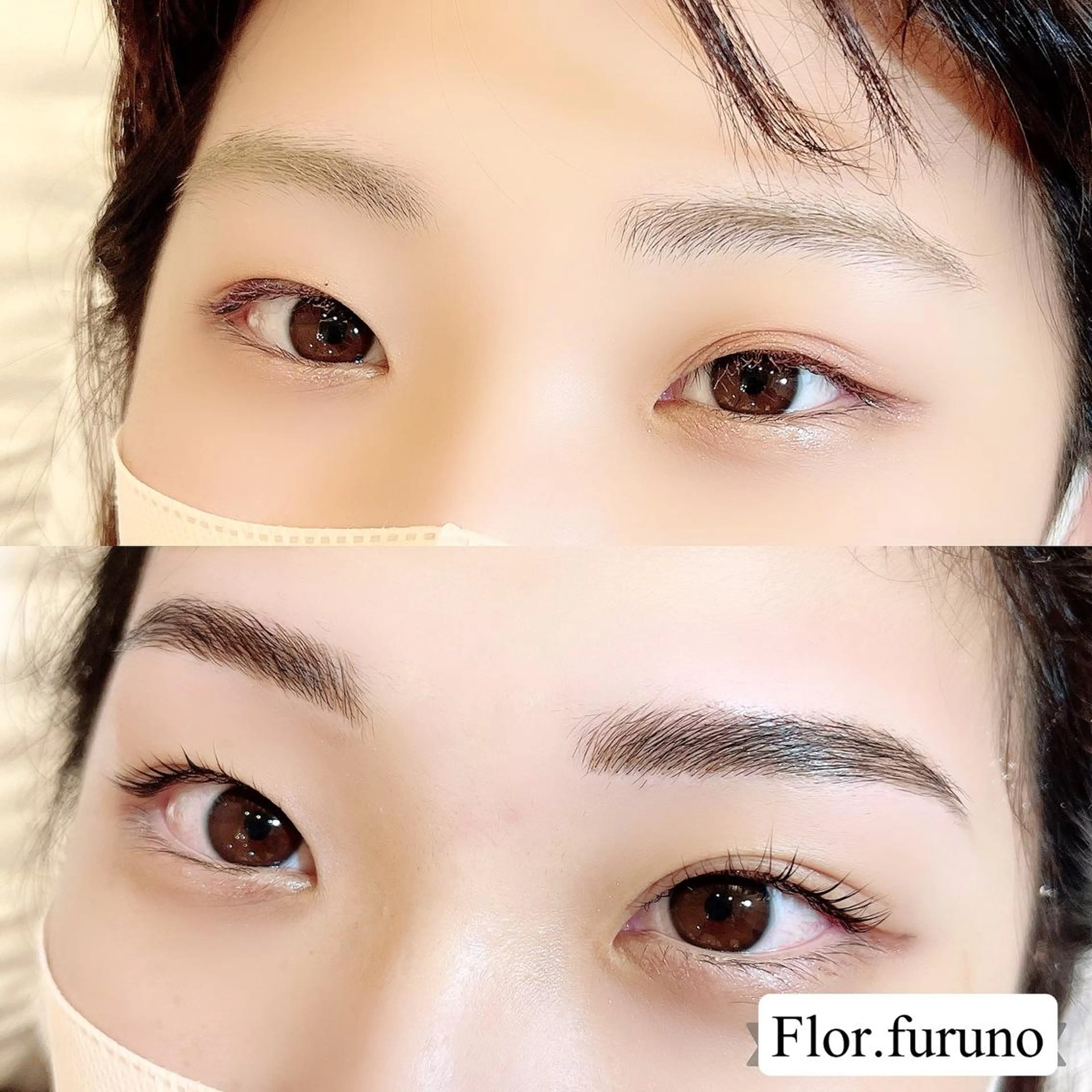 マツエク・マツパ アイブロウ パリジェンヌラッシュリフト マツパ Flor上大岡 ＊フルノ リナ＊のマツエク・マツパデザイン