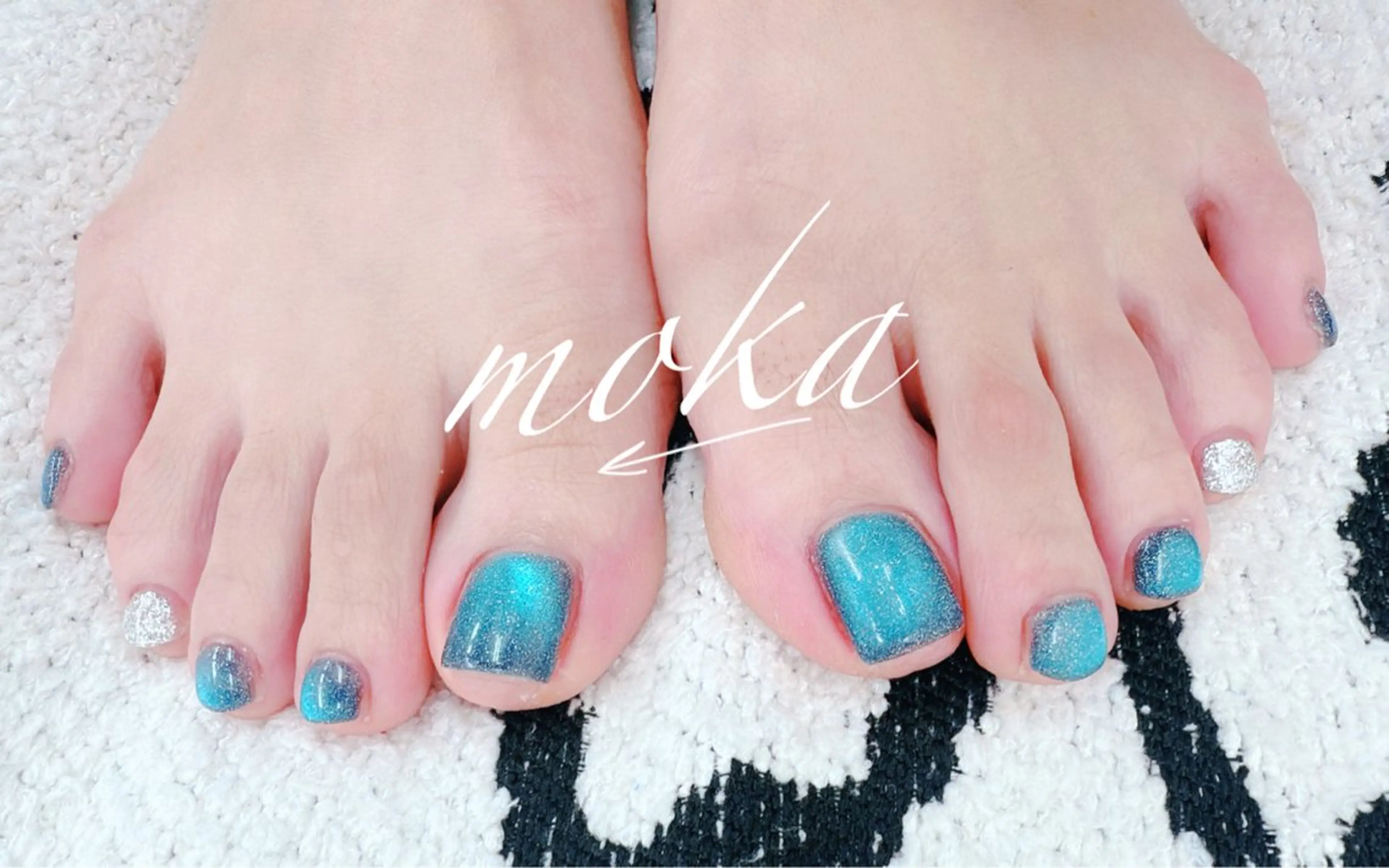 ネイル フットネイル 胡蝶蘭レディースサロ ンNailMOKAのネイルデザイン