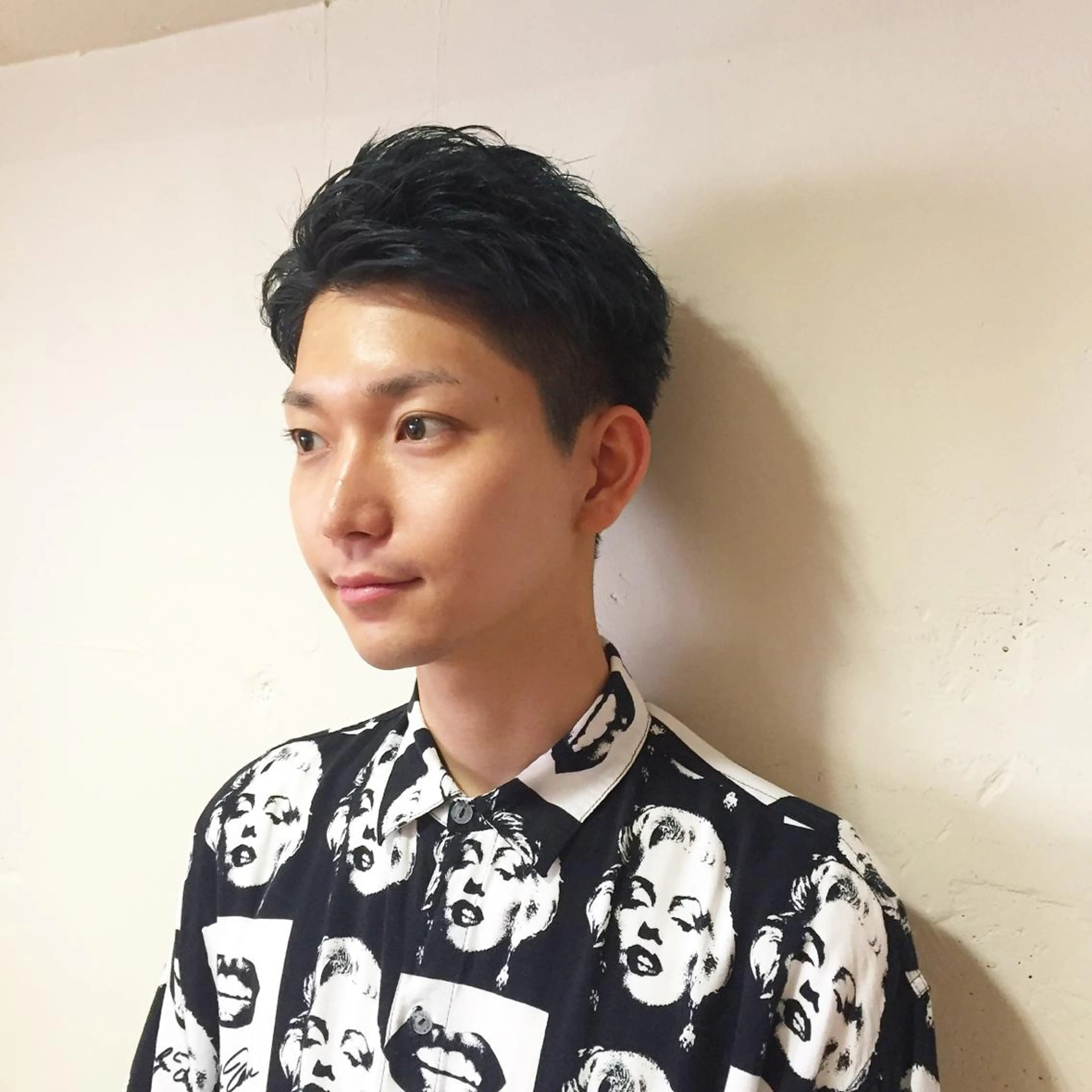 カラー メンズ ネイビーカラー 嶋田 直美のヘアスタイル