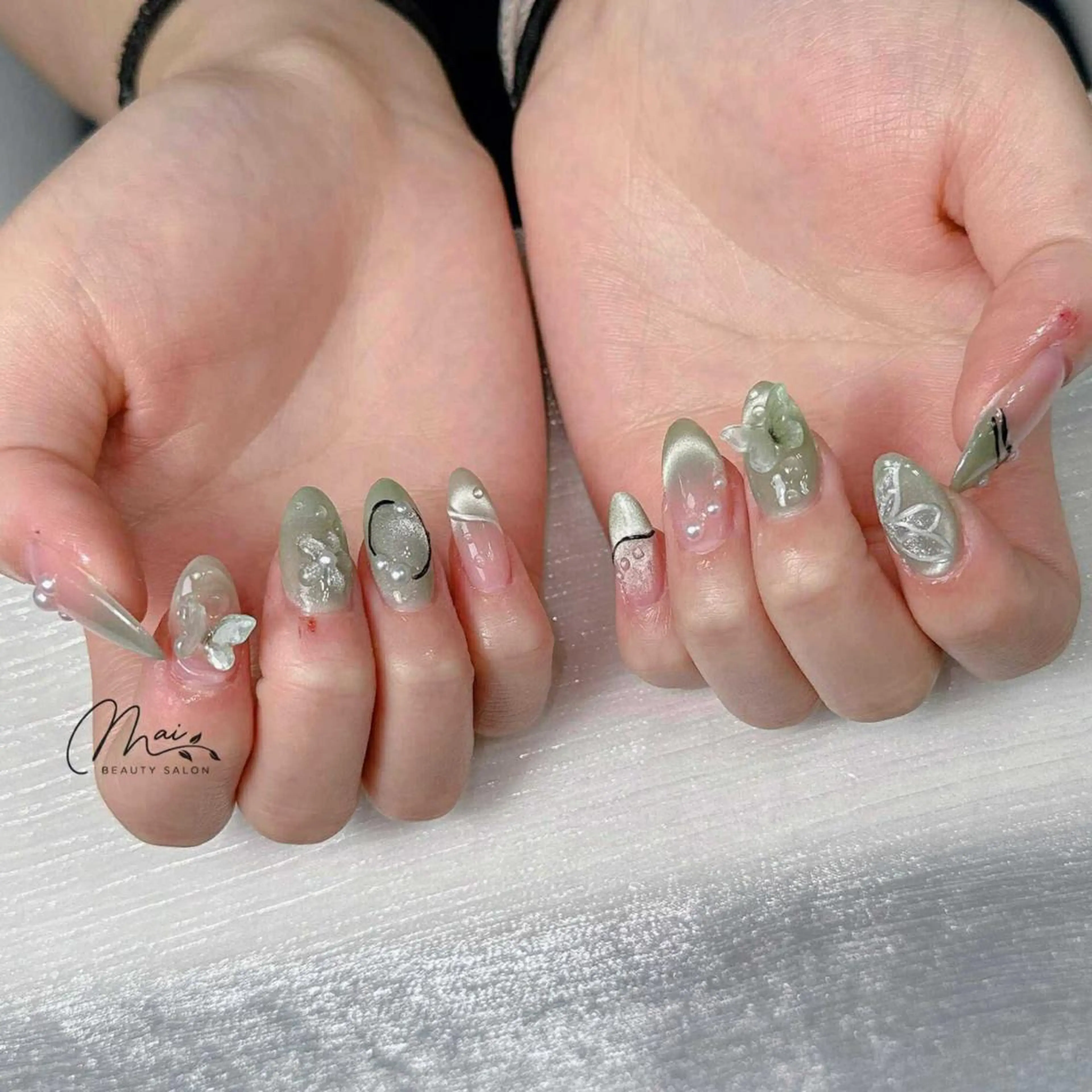 ネイル ジェルネイル パラジェル ワンホンネイル MaiBeauty HaNaのネイルデザイン