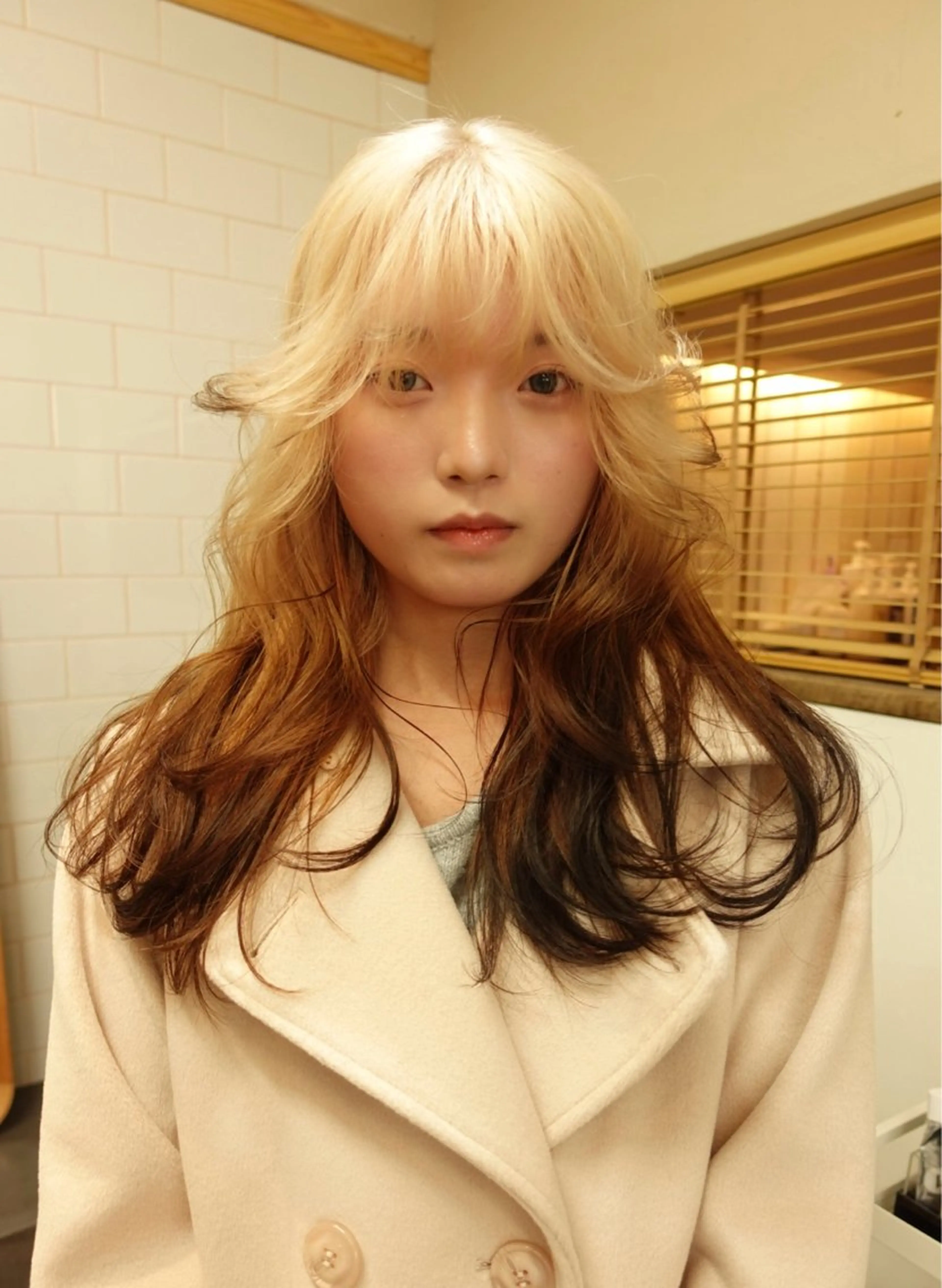 ミディアム カット ヘアカラー トリートメント ハイトーン特化/ 和音のヘアスタイル