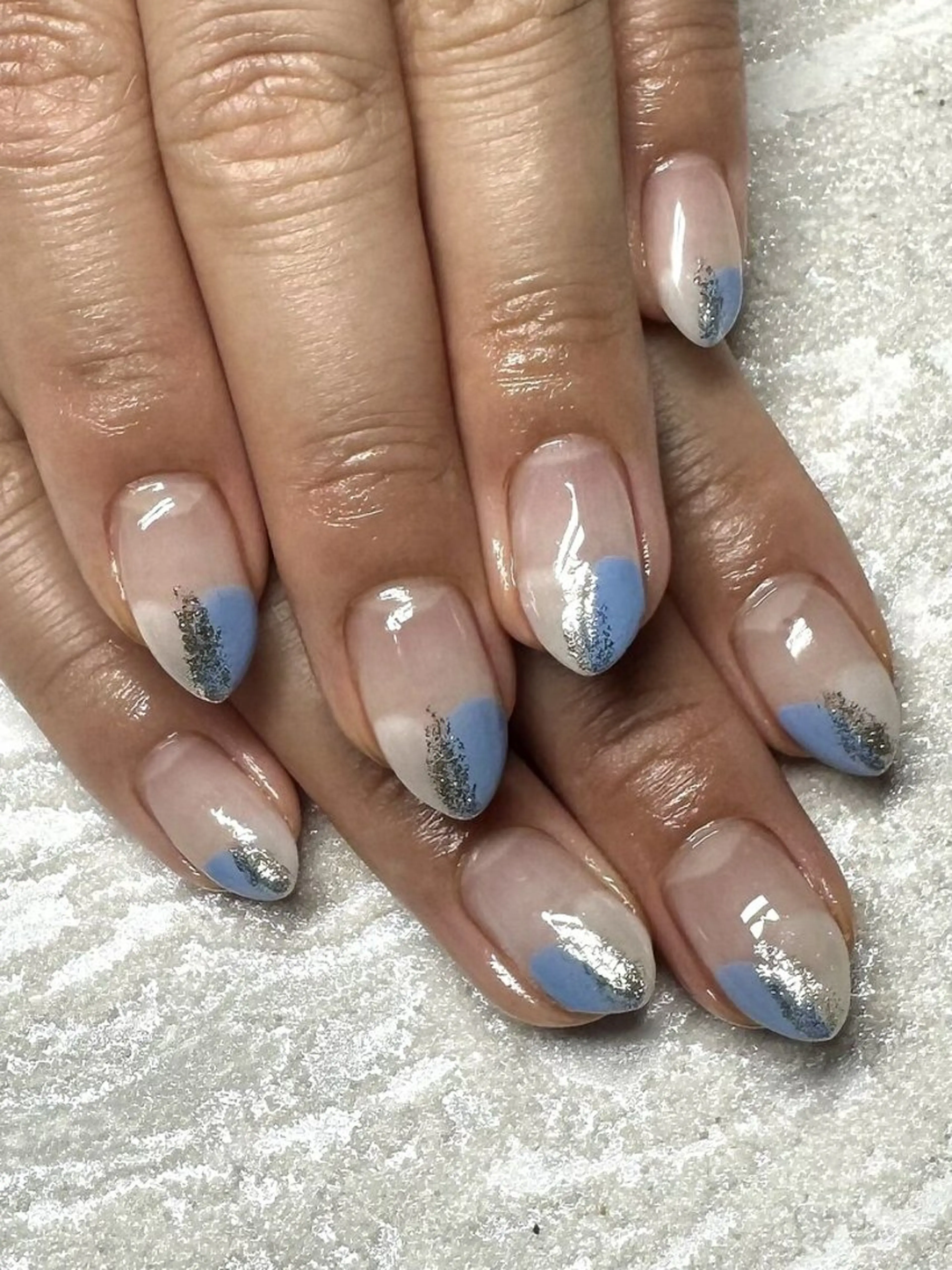 ネイル 韓国ネイル マグネットネイル ワンカラーネイル リボン シンプルネイル ハンドネイル JULIE NAILのネイルデザイン