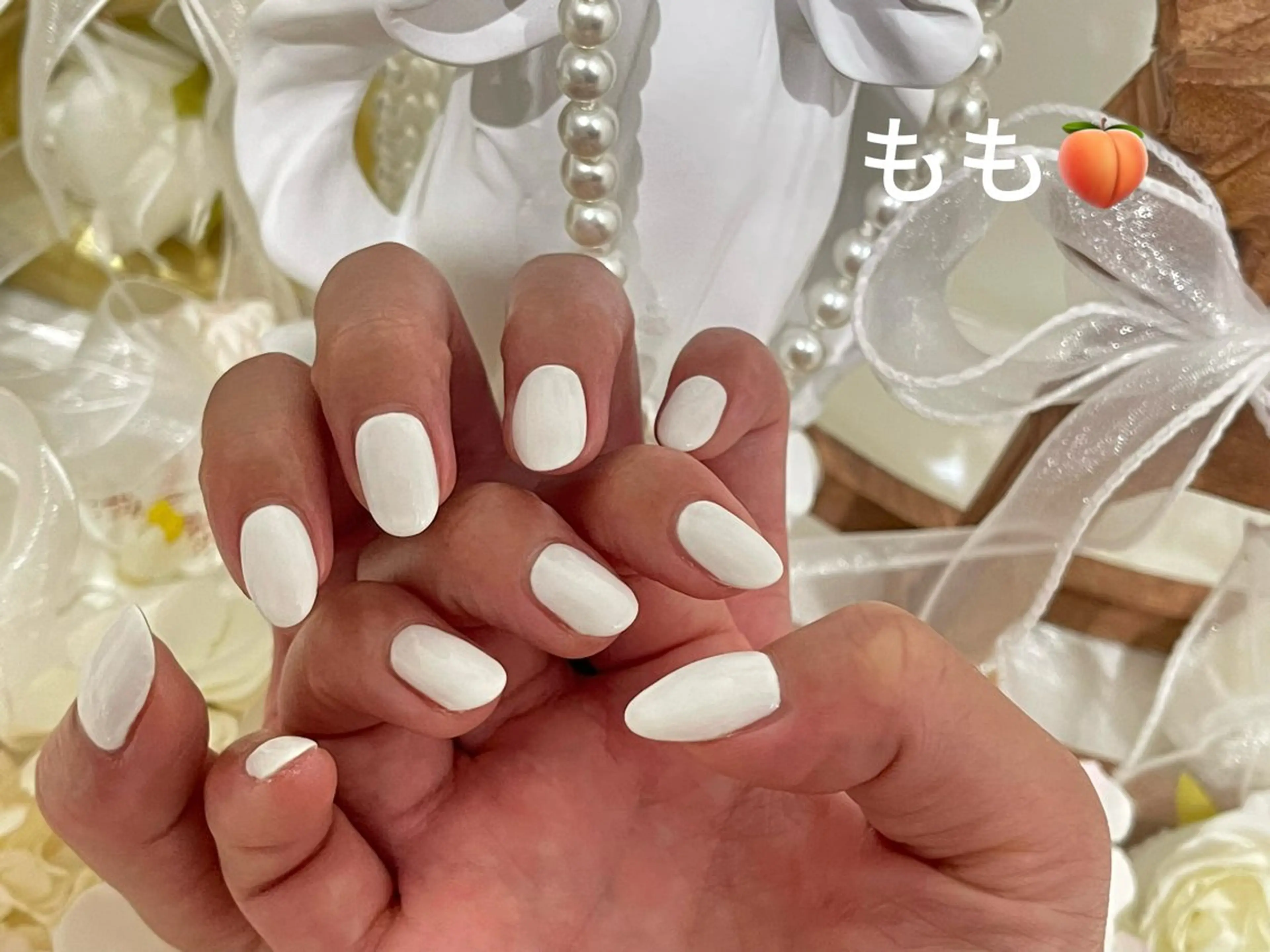 ネイル 🫧モ モ🤍のネイルデザイン