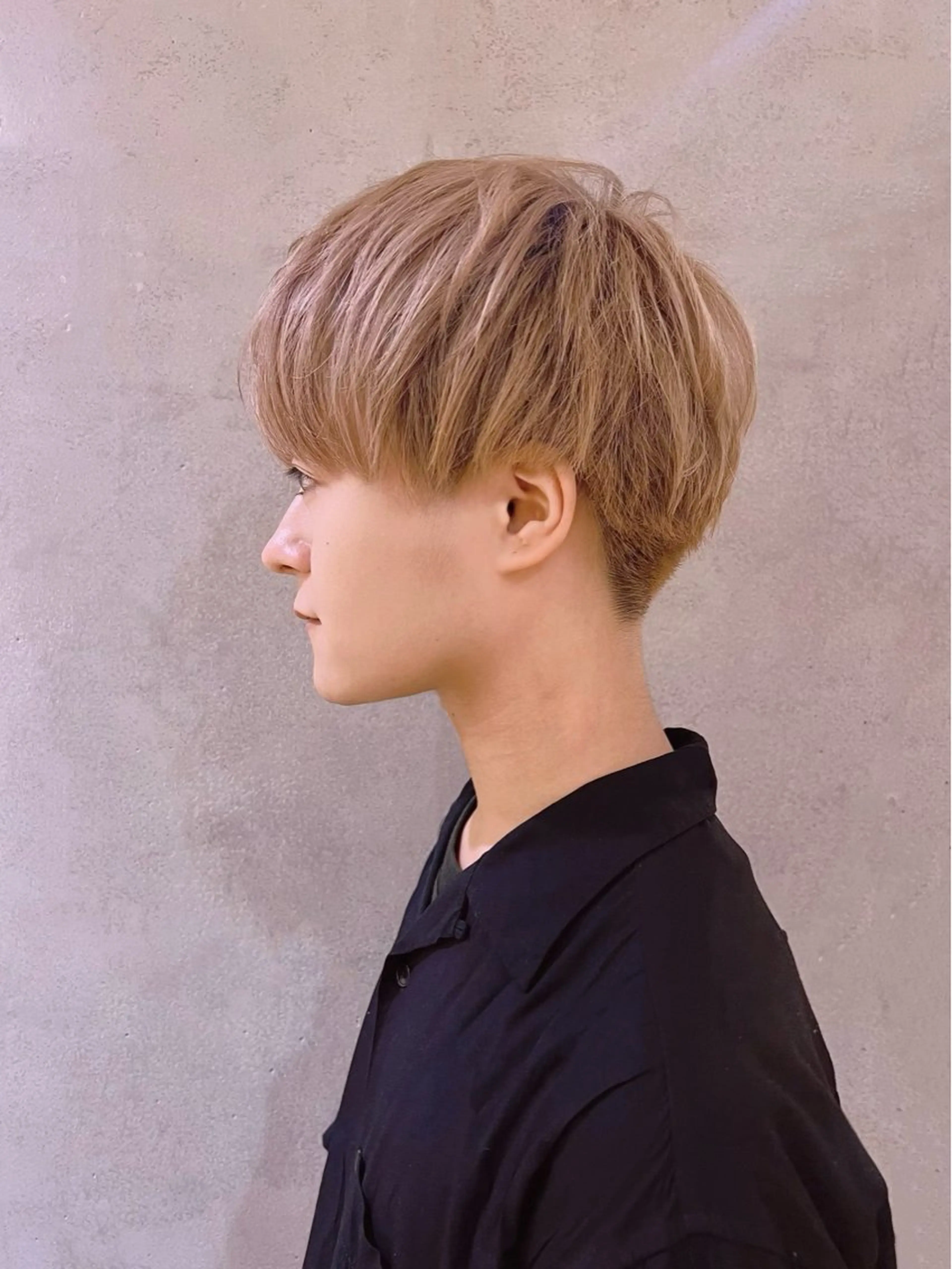 メンズ Say.石川葵 ショートボブ前髪のヘアスタイル