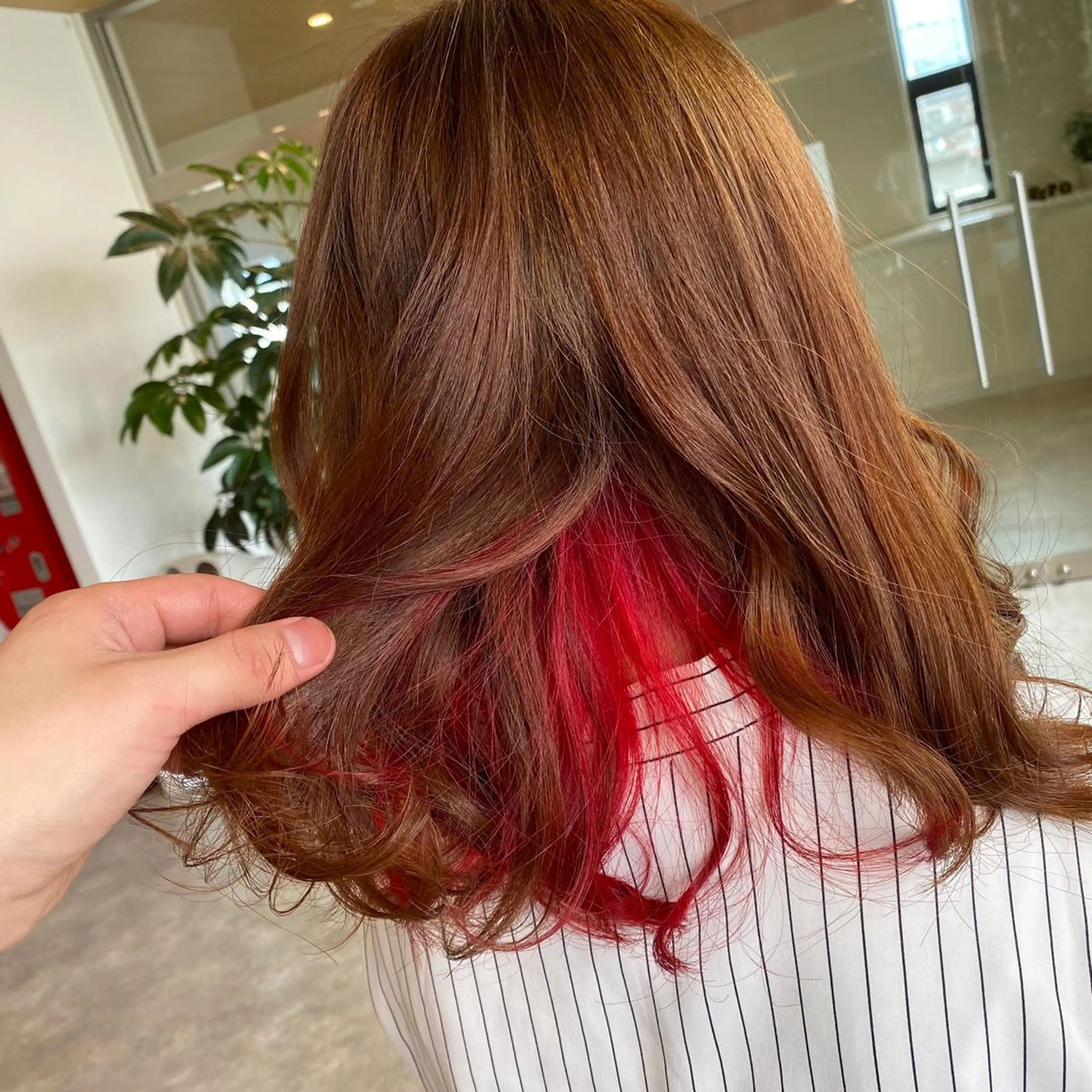 ロング カラー 松本 直也のヘアスタイル