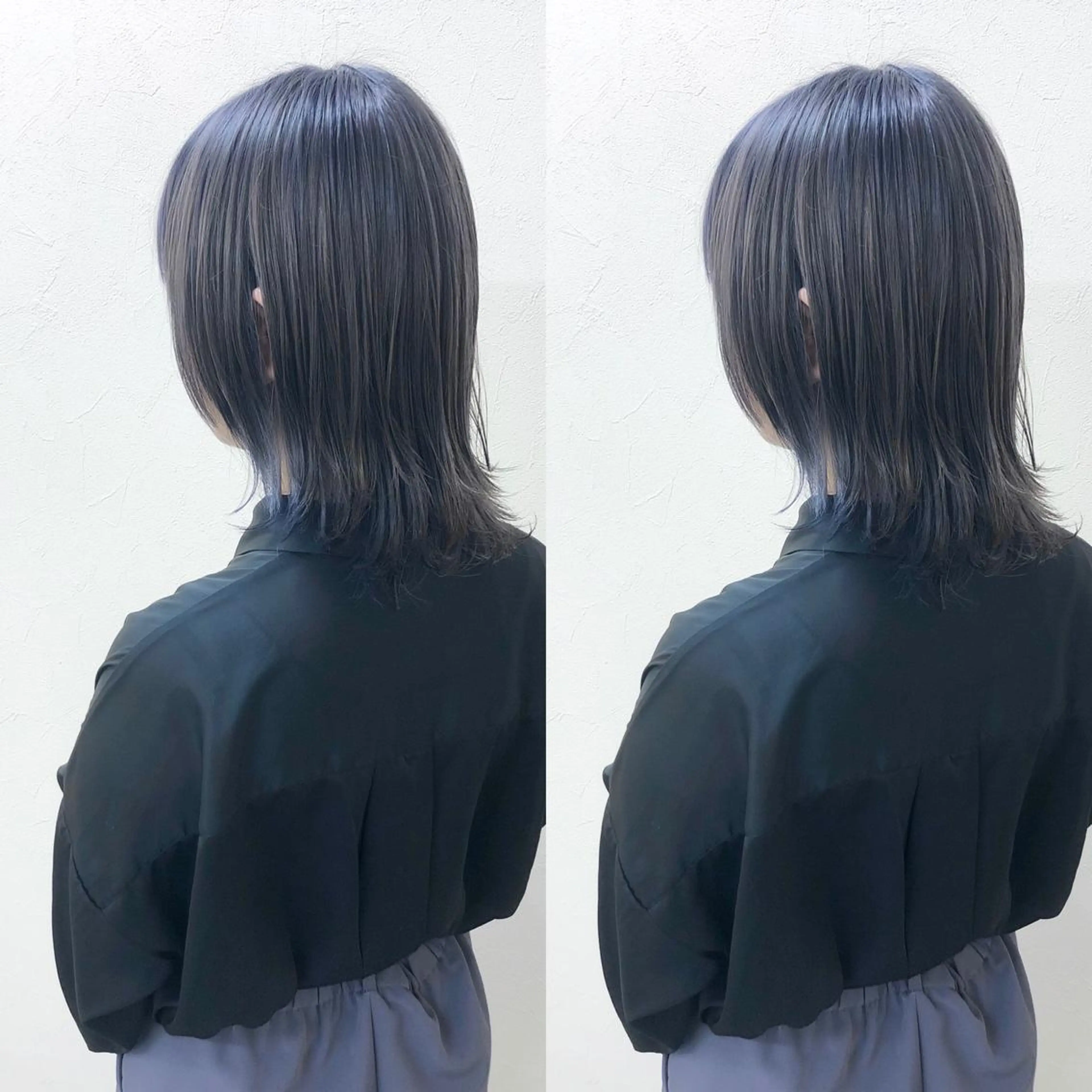 セミロング カラー ヘアカラー Hanna by W_SALONのヘアスタイル