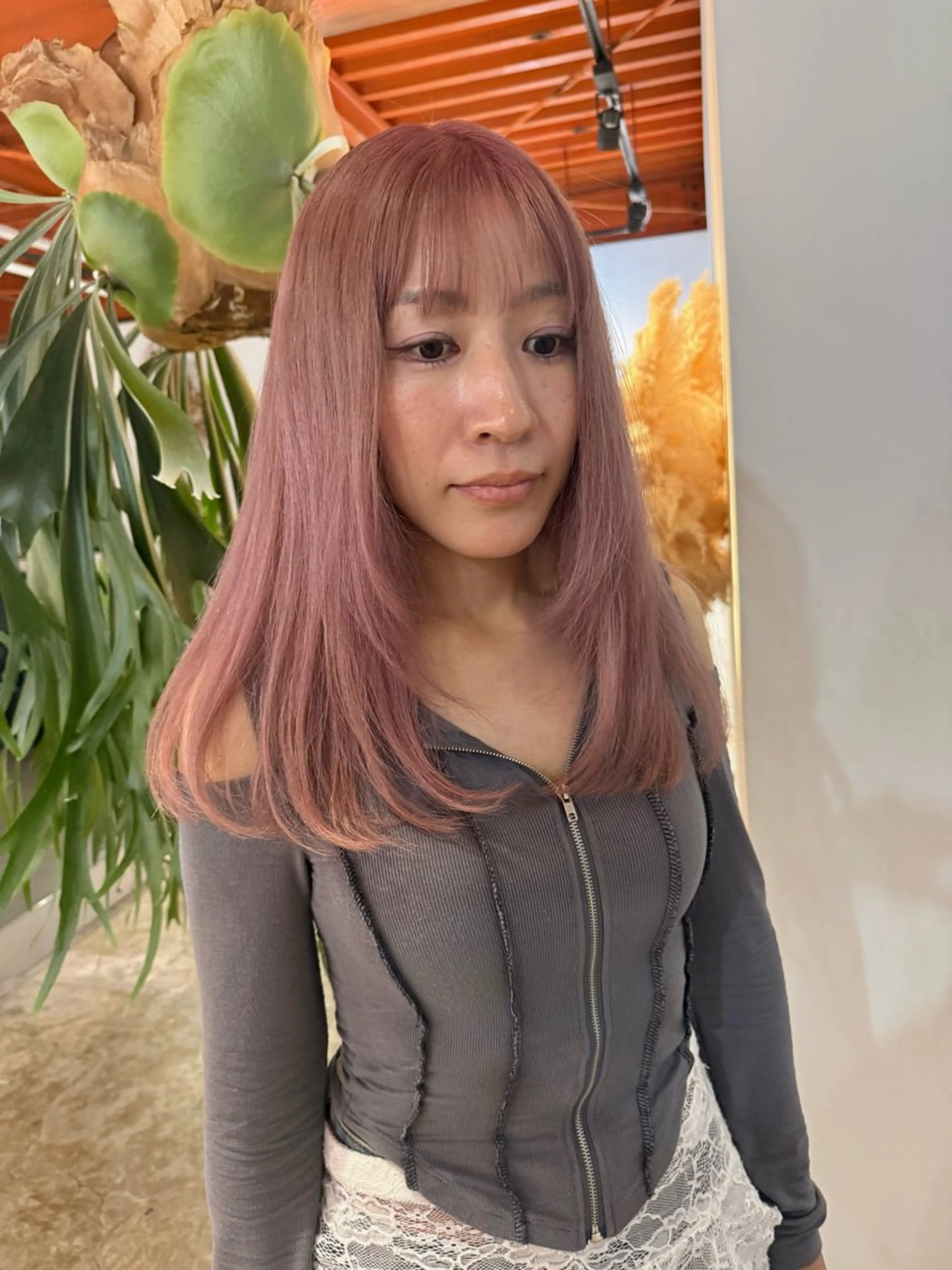 ロング ヘアカラー トリートメント Mado Tsujido所属・小野江 祐李のヘアスタイル