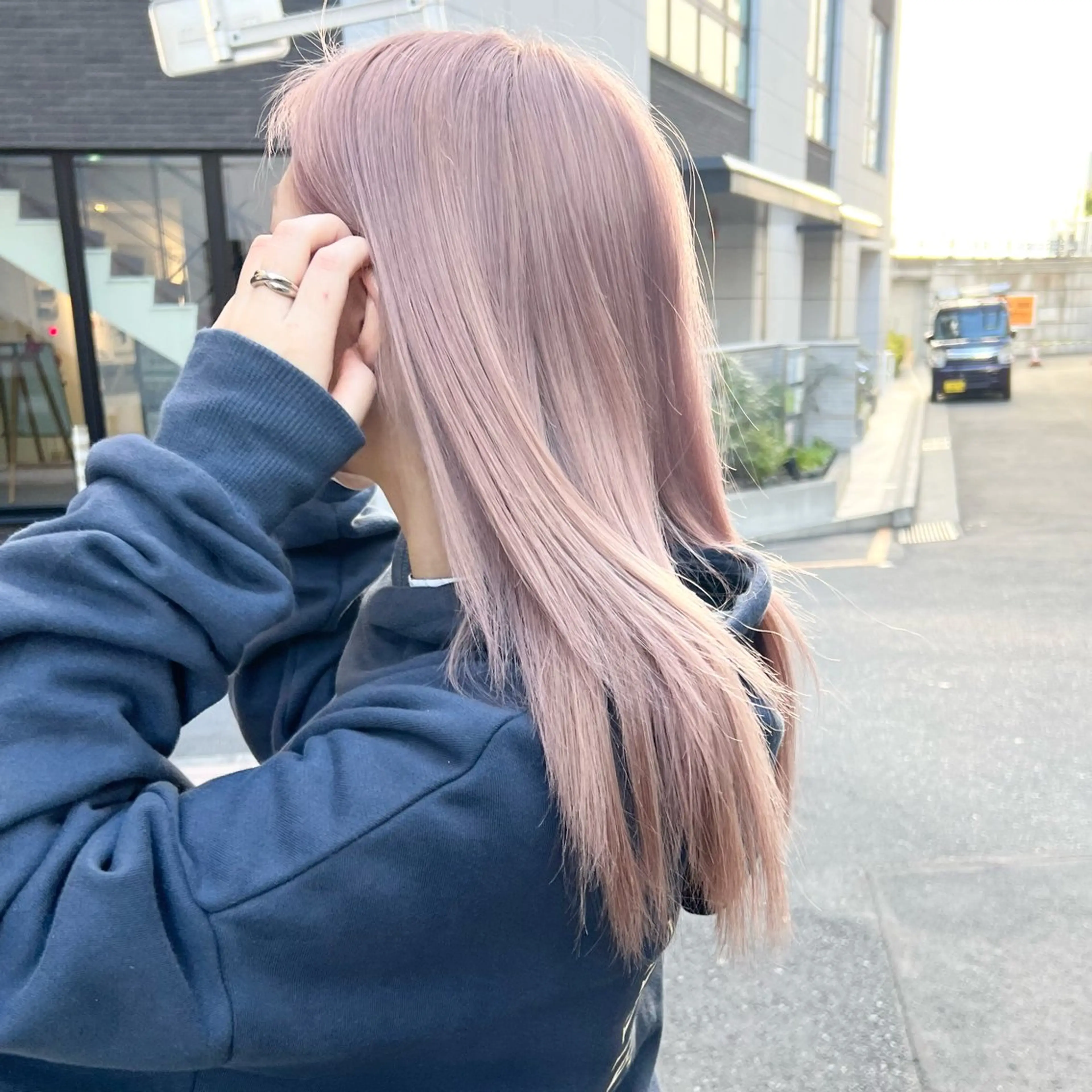 ミディアム ⭐️横浜ブリーチ特化 美容師　堤涼⭐️のヘアスタイル