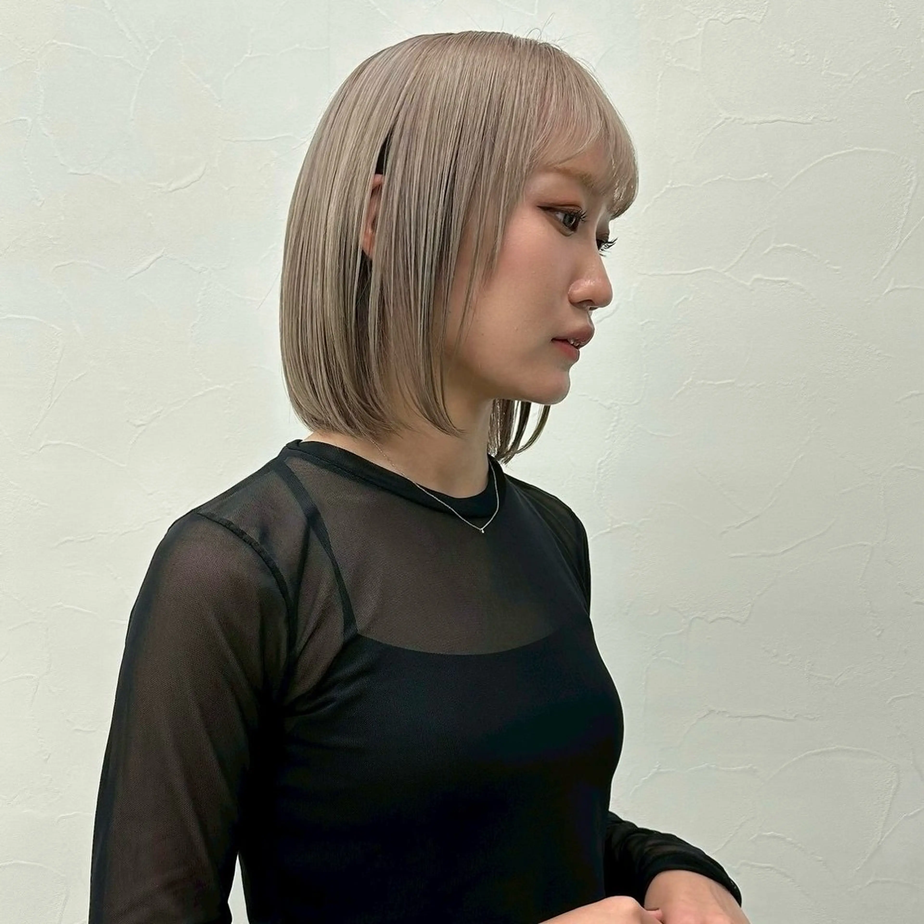 カット 🌙ボブ特化×透明感 カラー リナ🌙のヘアスタイル