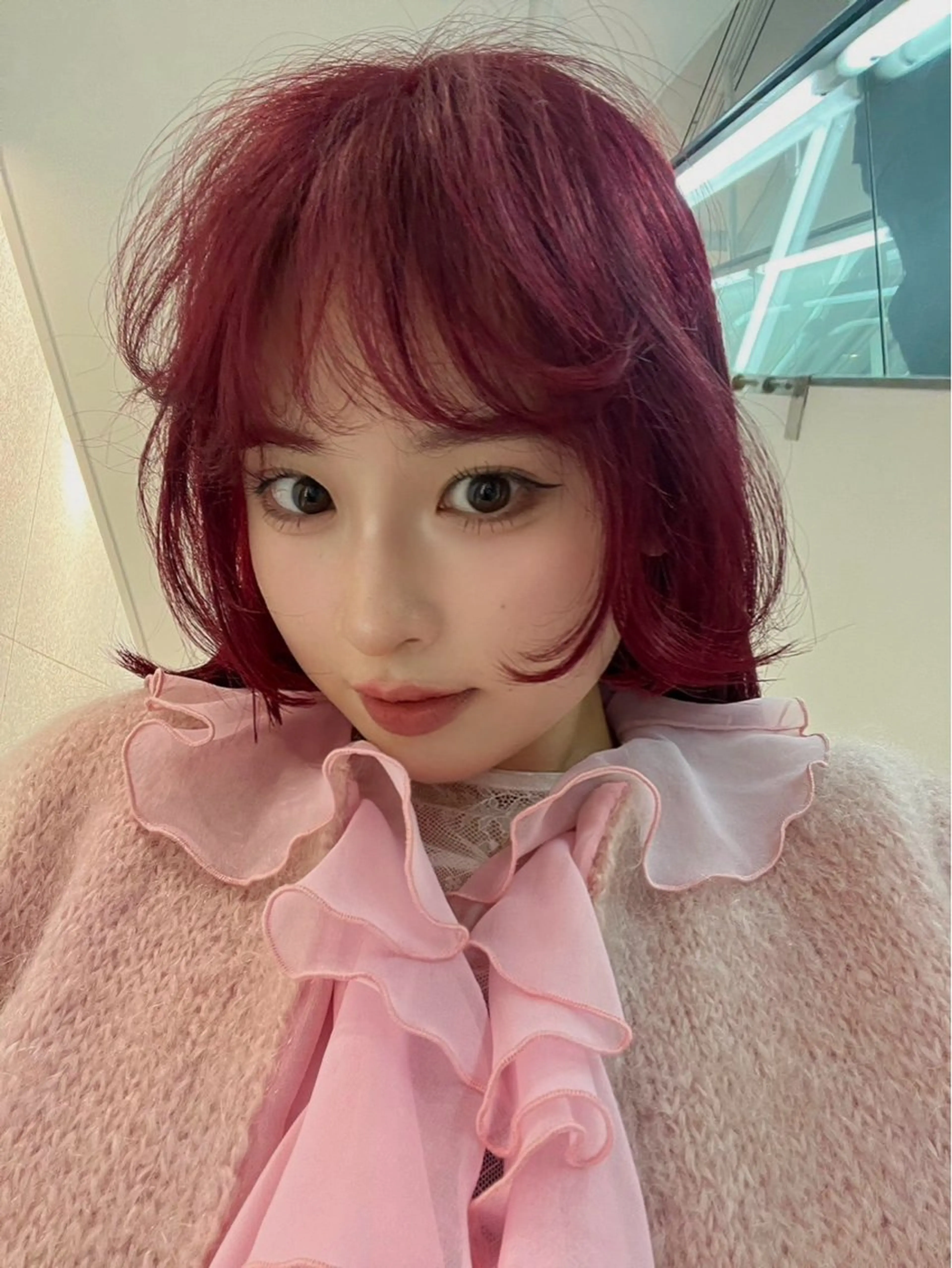 ミディアム カラー ヘアカラー トリートメント SALOWIN所属・ブリーチ✨ ボブ✨レイヤーのヘアスタイル