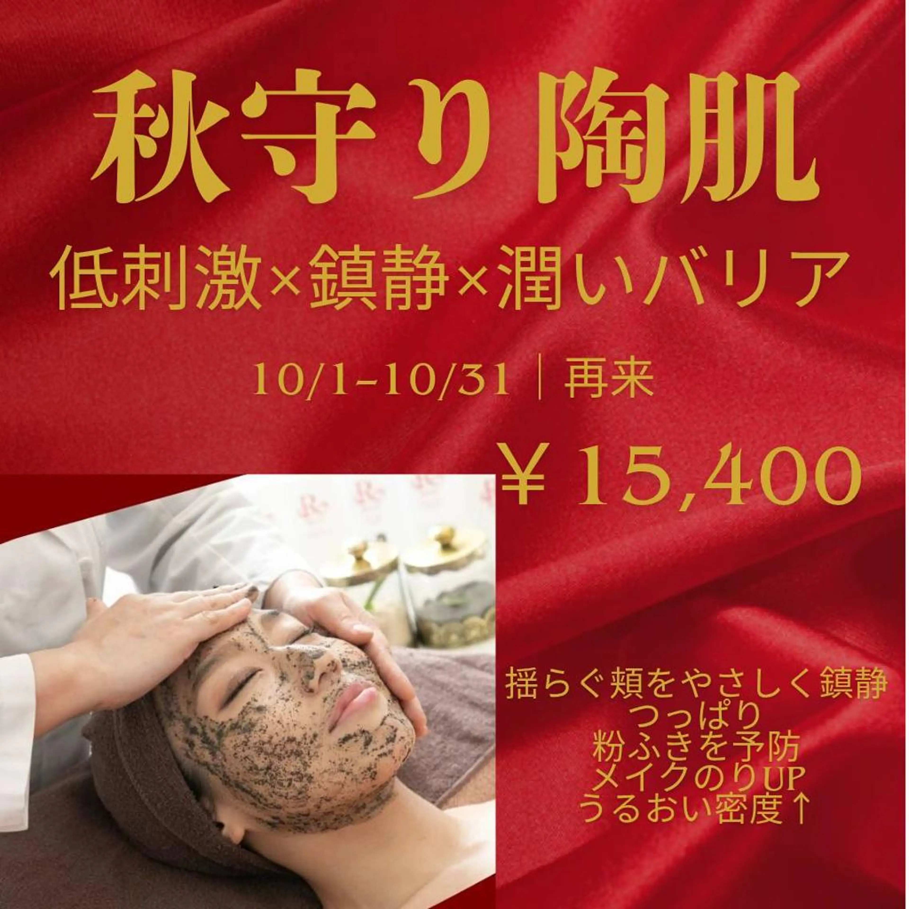 【10月/再来】秋守り陶肌×IPSP｜ゆらぎ鎮静・潤い補強の写真