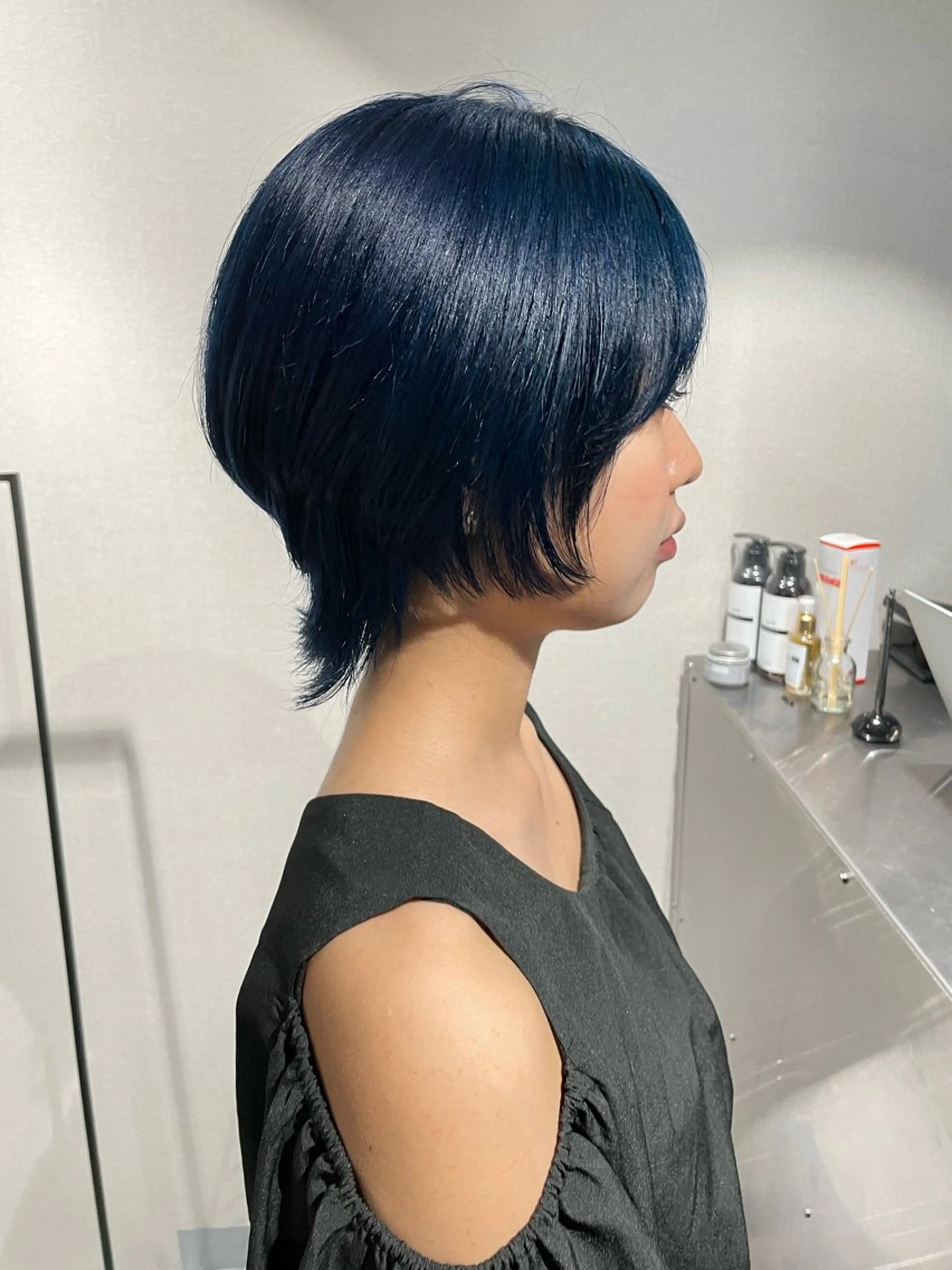 ミディアム レイヤーカット ウルフカット 🌟ブリーチ/ボブ/ レイヤー渋谷☀️のヘアスタイル