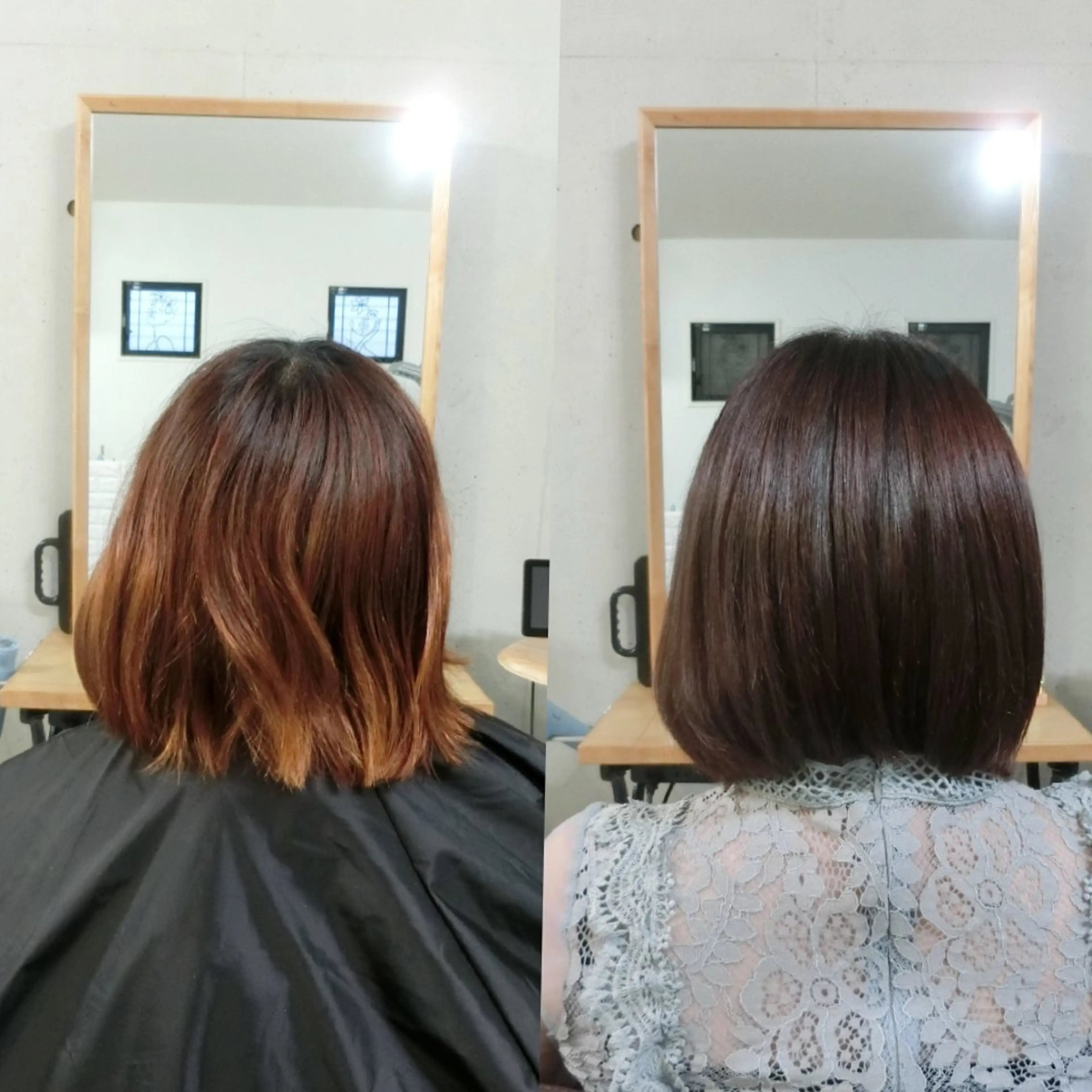 ミディアム カラー トリートメント トリートメント ma cherie 三浦直美のヘアスタイル