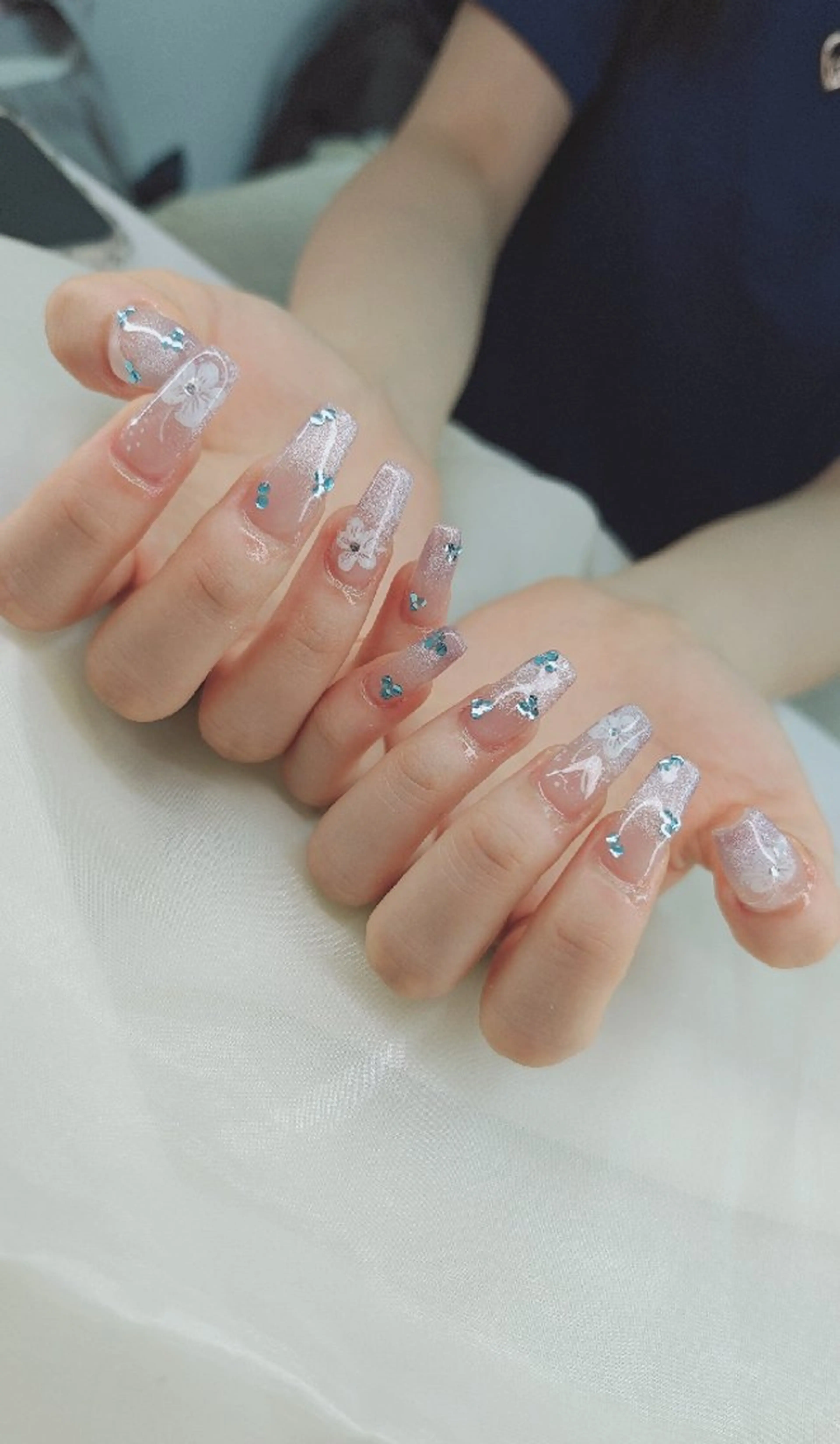 ネイル べっ甲ネイル チークネイル フレンチネイル 韓国ネイル ニュアンスネイル ハンドネイル ♡Sherry  Nail♡のネイルデザイン