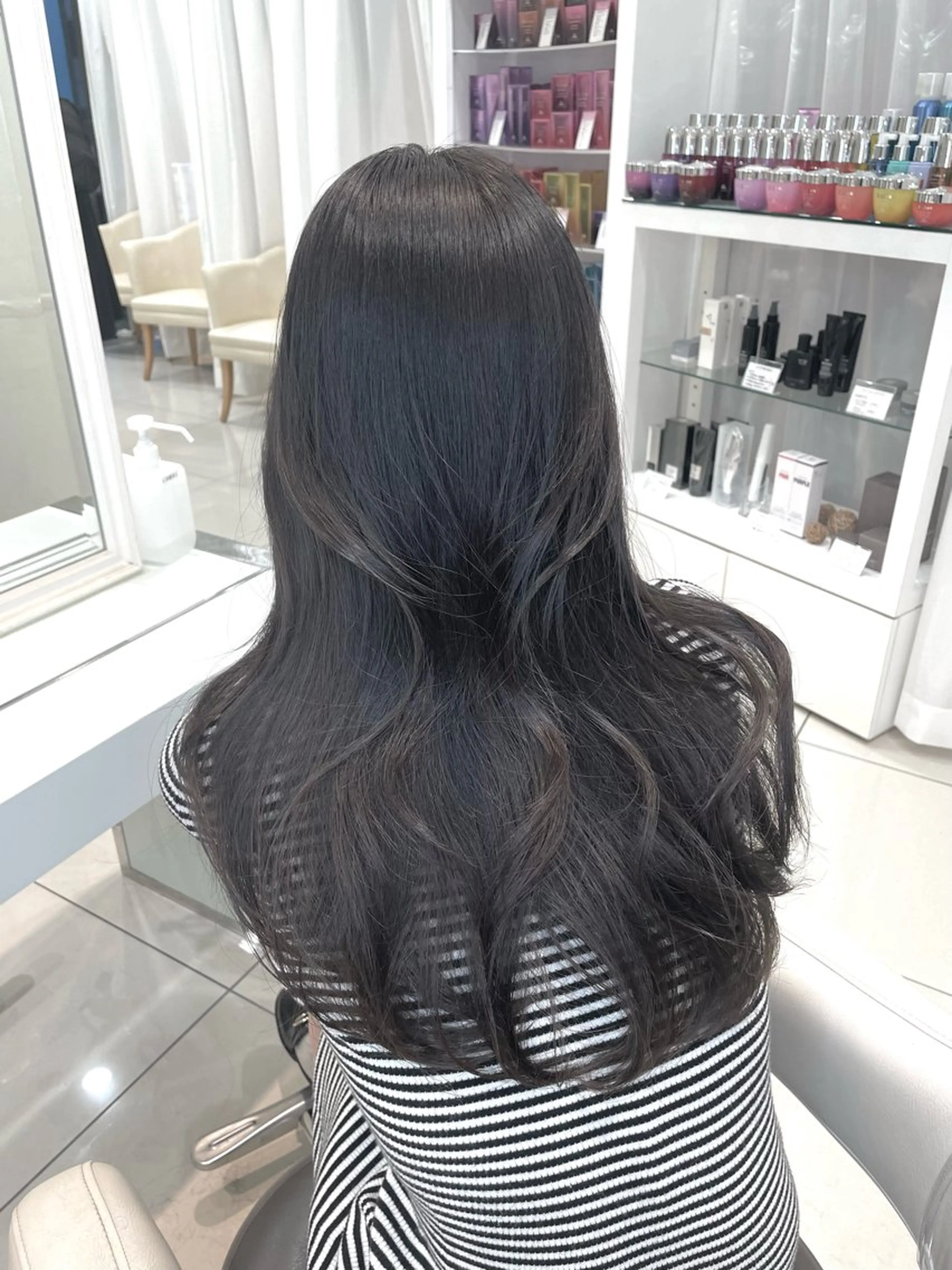 ロング カット ヘアカラー トリートメント 💗ブリーチなし 透け感💗徳井はやとのヘアスタイル