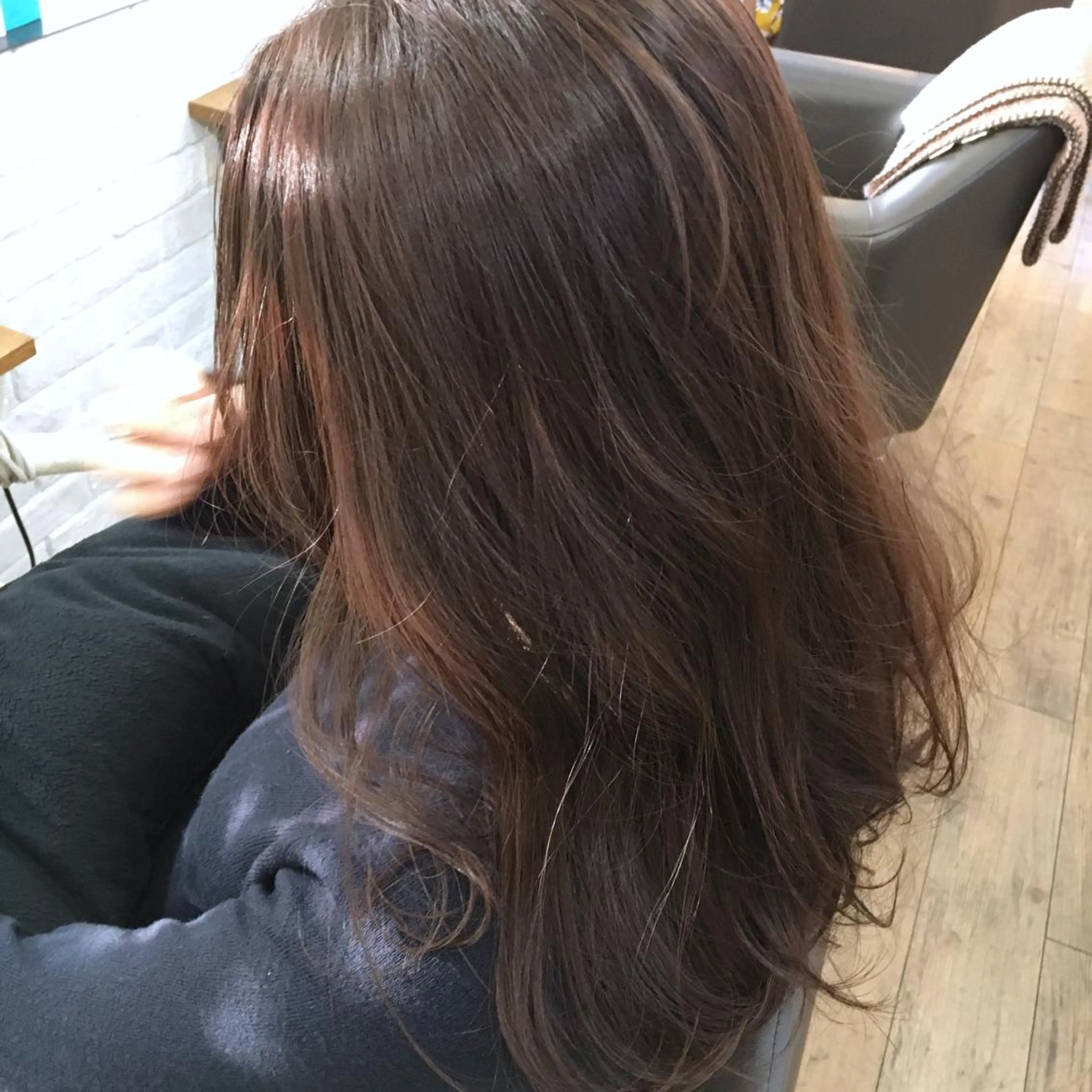 ロング カラー アディクシーカラー パープルカラー 上川 美幸のヘアスタイル