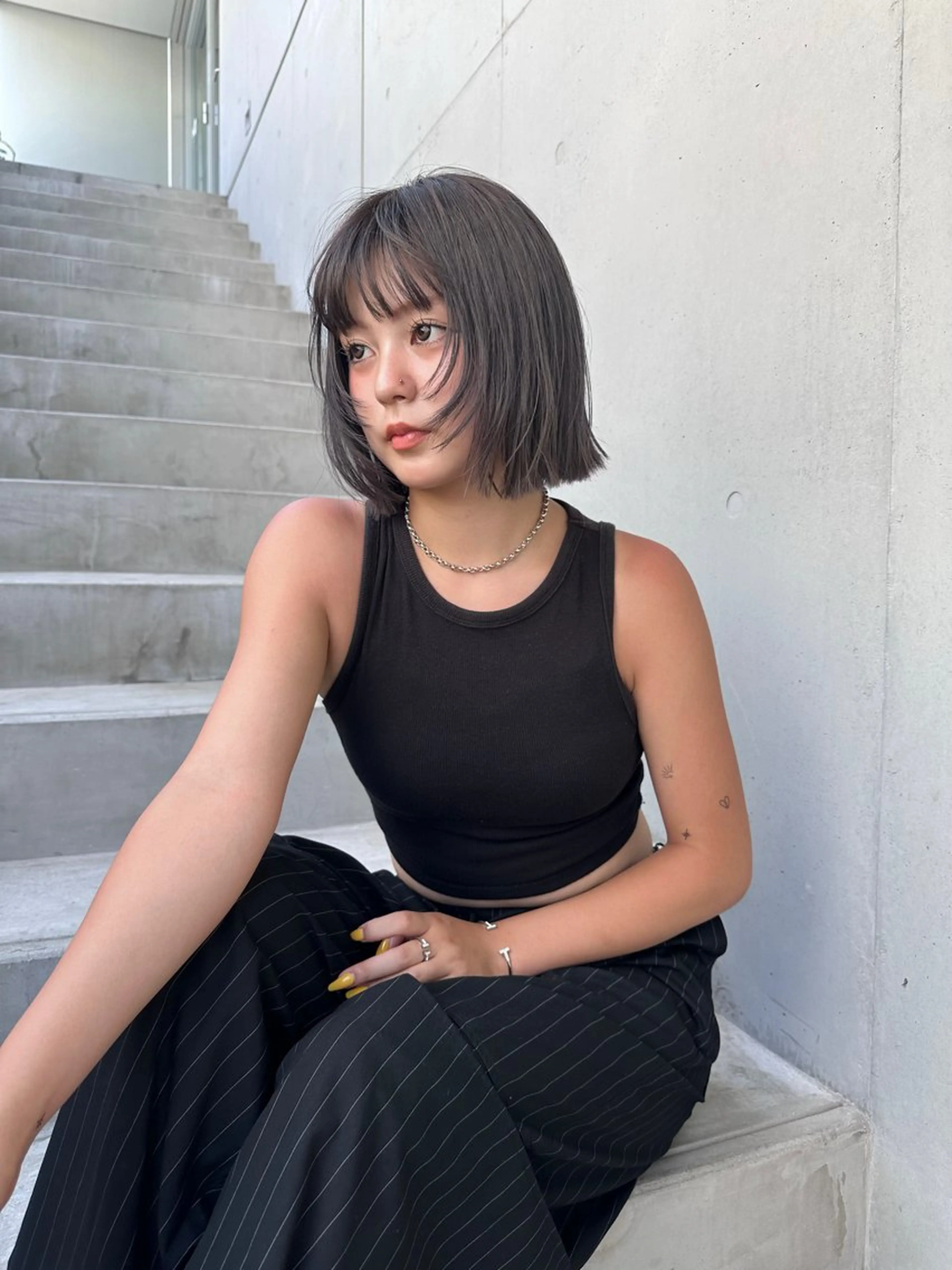 カラー ヘアカラー ロングレイヤー ¥0🎀MEIのヘアスタイル