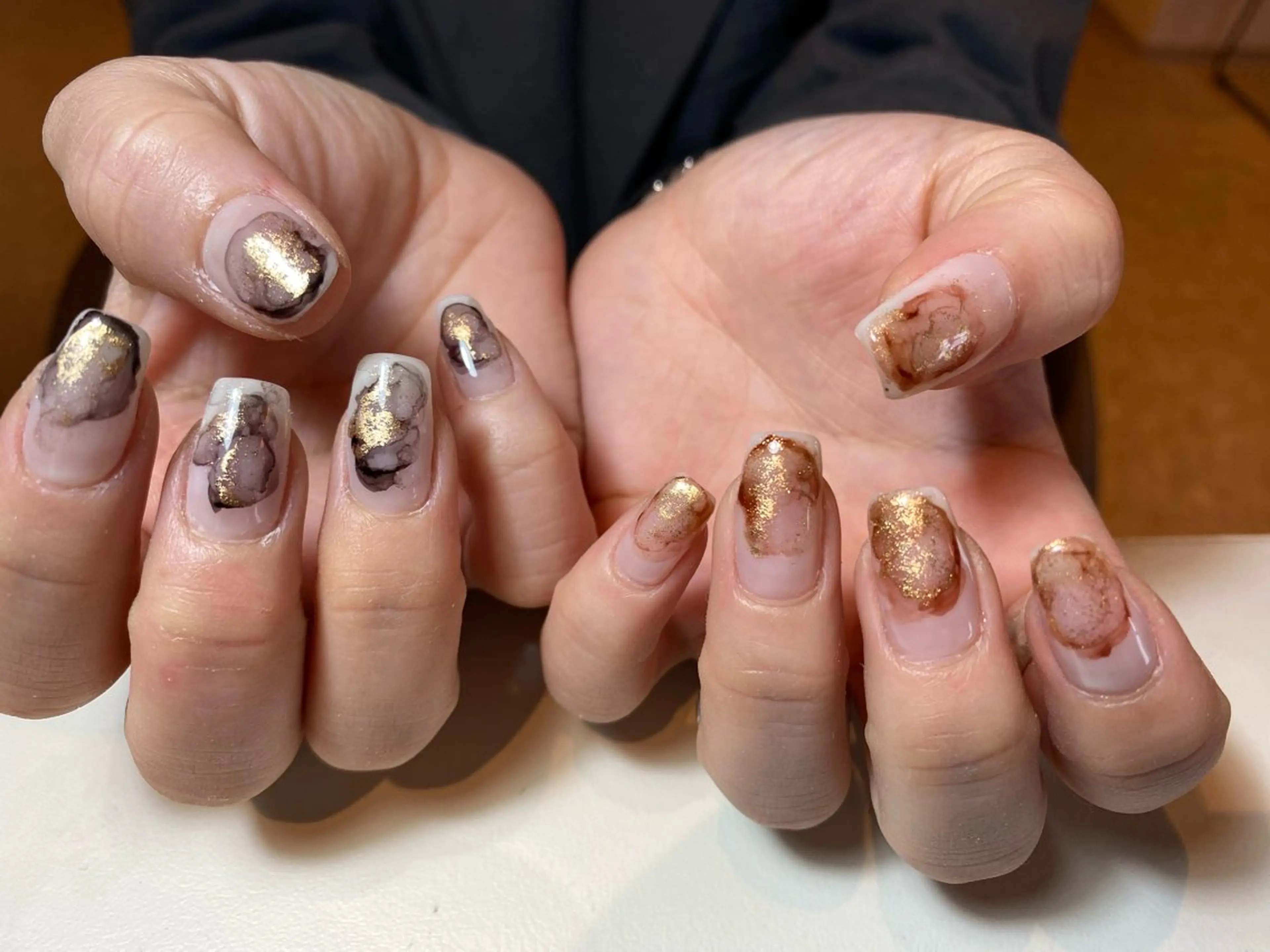 ネイル ニュアンスネイル scre as Etelのネイルデザイン