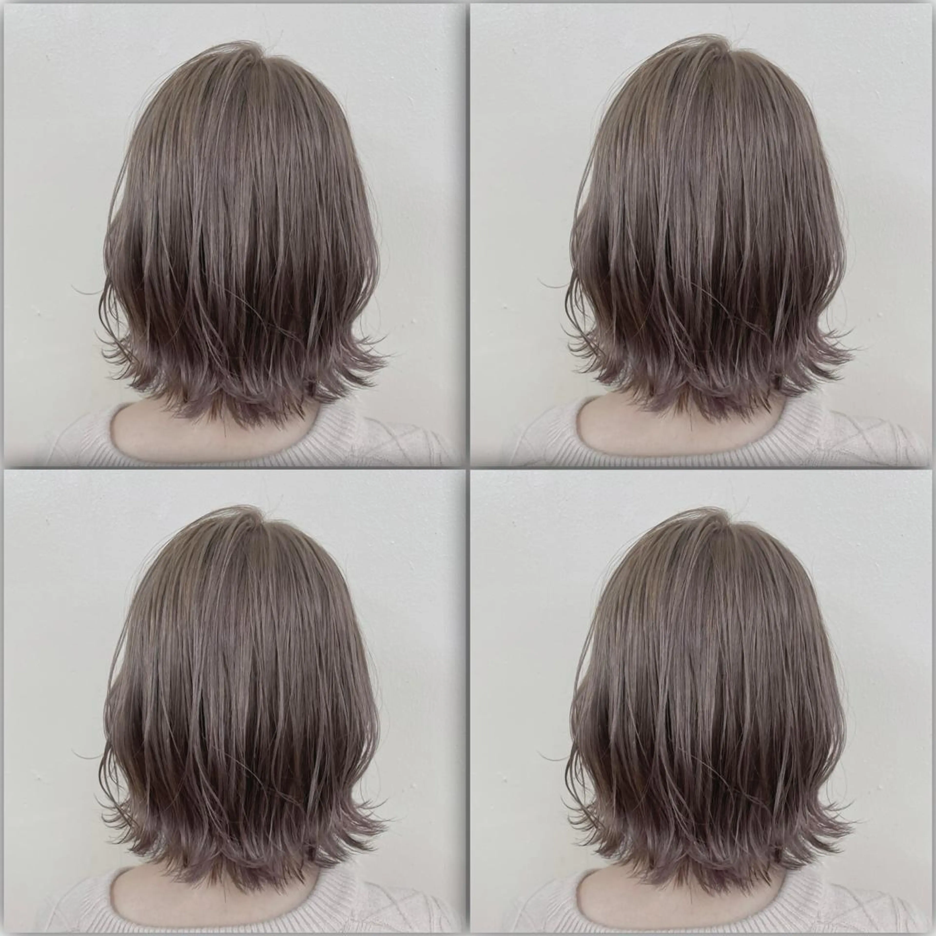 ミディアム カラー ケアブリーチ 韓国レイヤーKYONのヘアスタイル