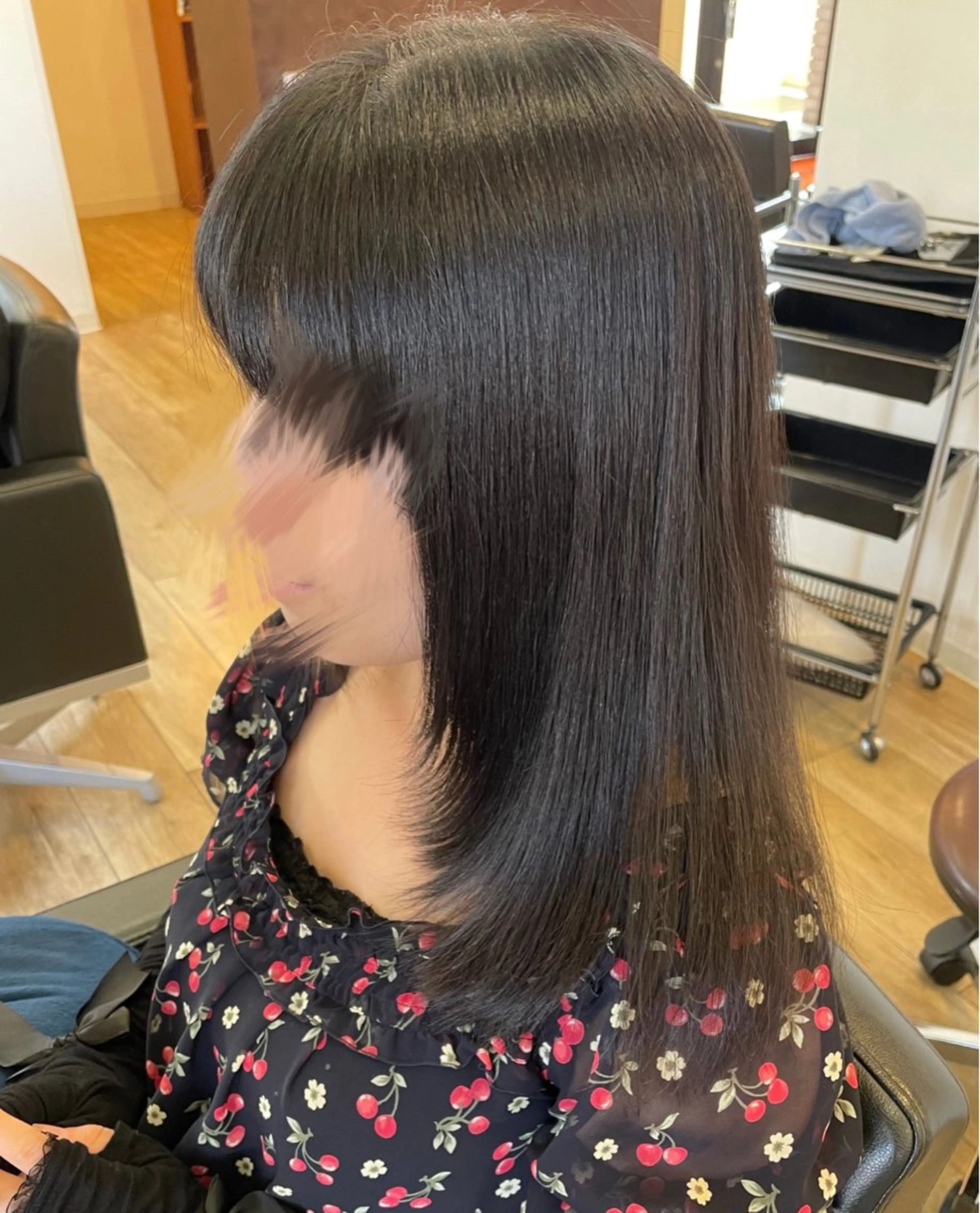 セミロング 顔周りカット レイヤーカット アミーベル🧸🧡 井口店✂️しおりのヘアスタイル