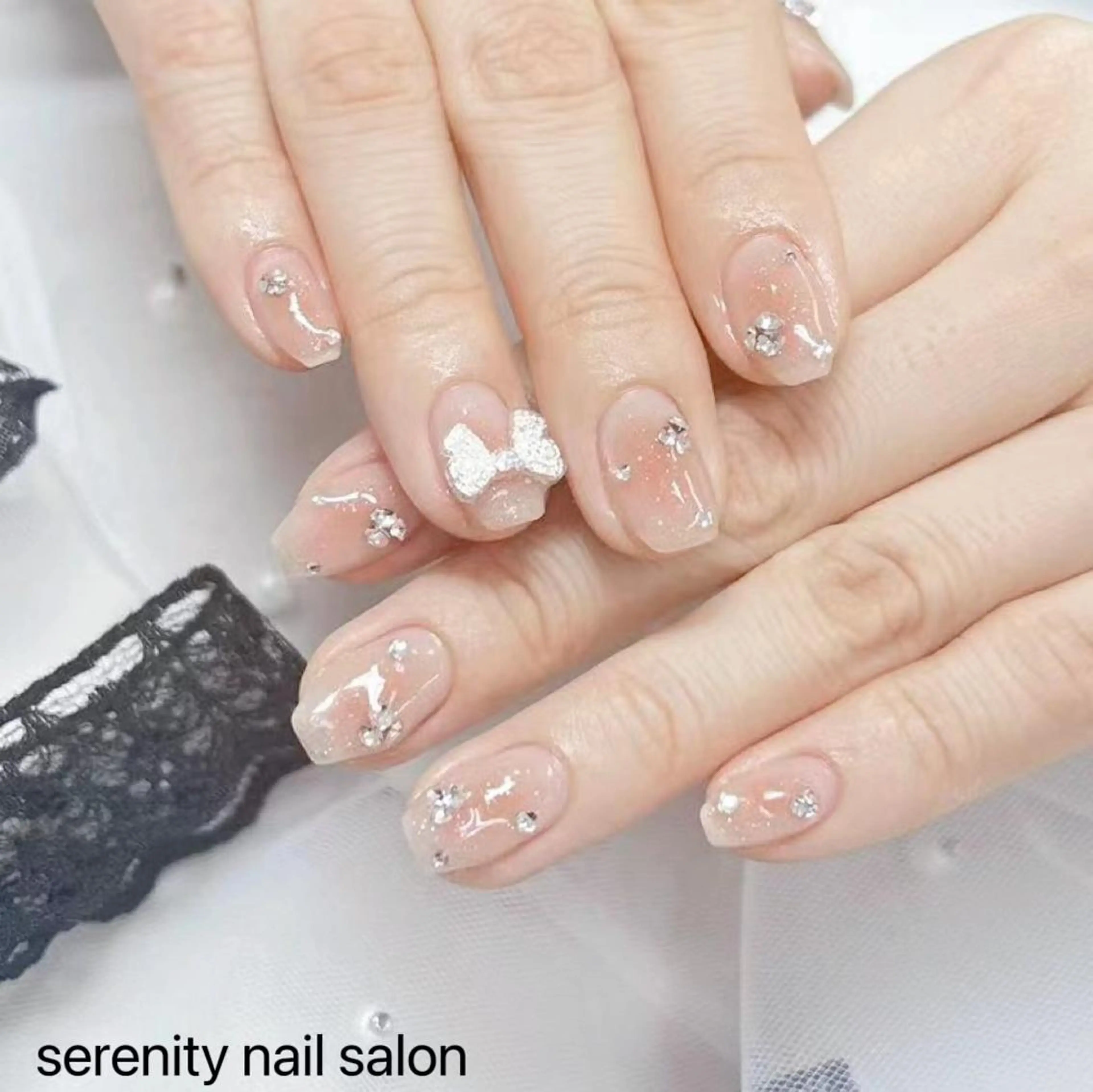 ネイル ハンドネイル ハンドケア ✨Serenity ワンホンネイルのネイルデザイン