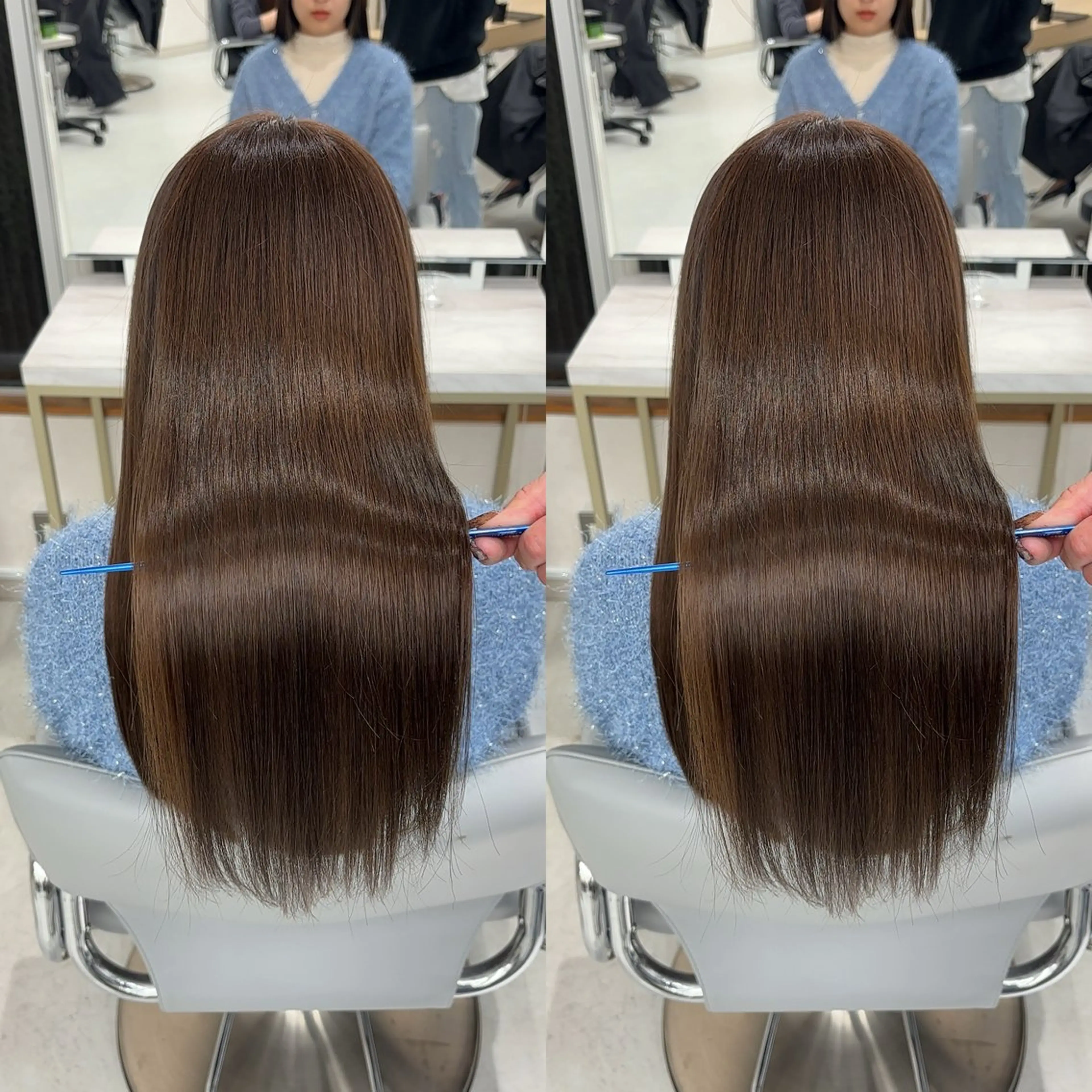 ロング カット ヘアカラー 縮毛矯正 トリートメント 新宿No.1艶髪矯正 美艶カラー/FUKAのヘアスタイル