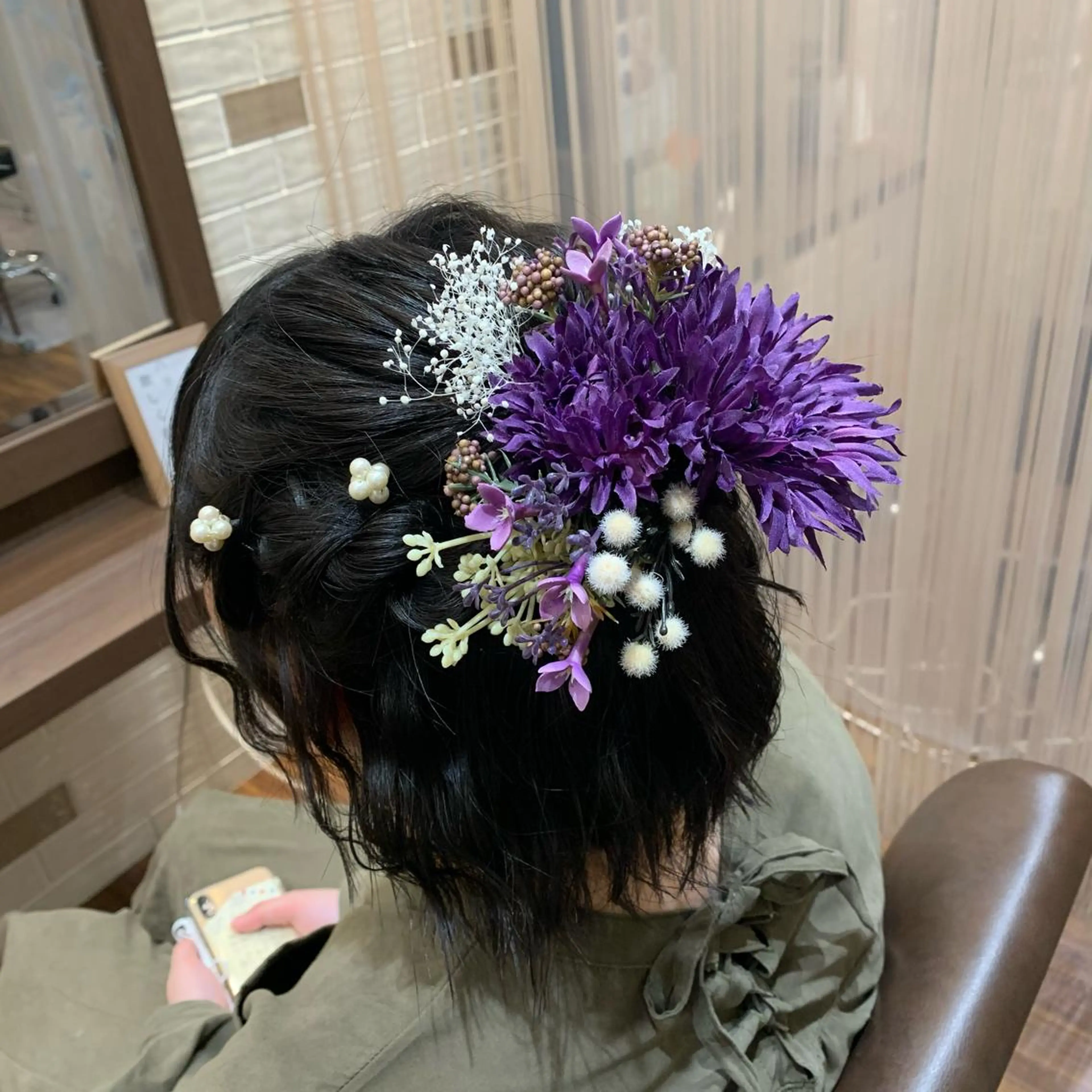 ショート カラー ヘアアレンジ カット パーマ トリートメント 土谷 優乃のヘアスタイル
