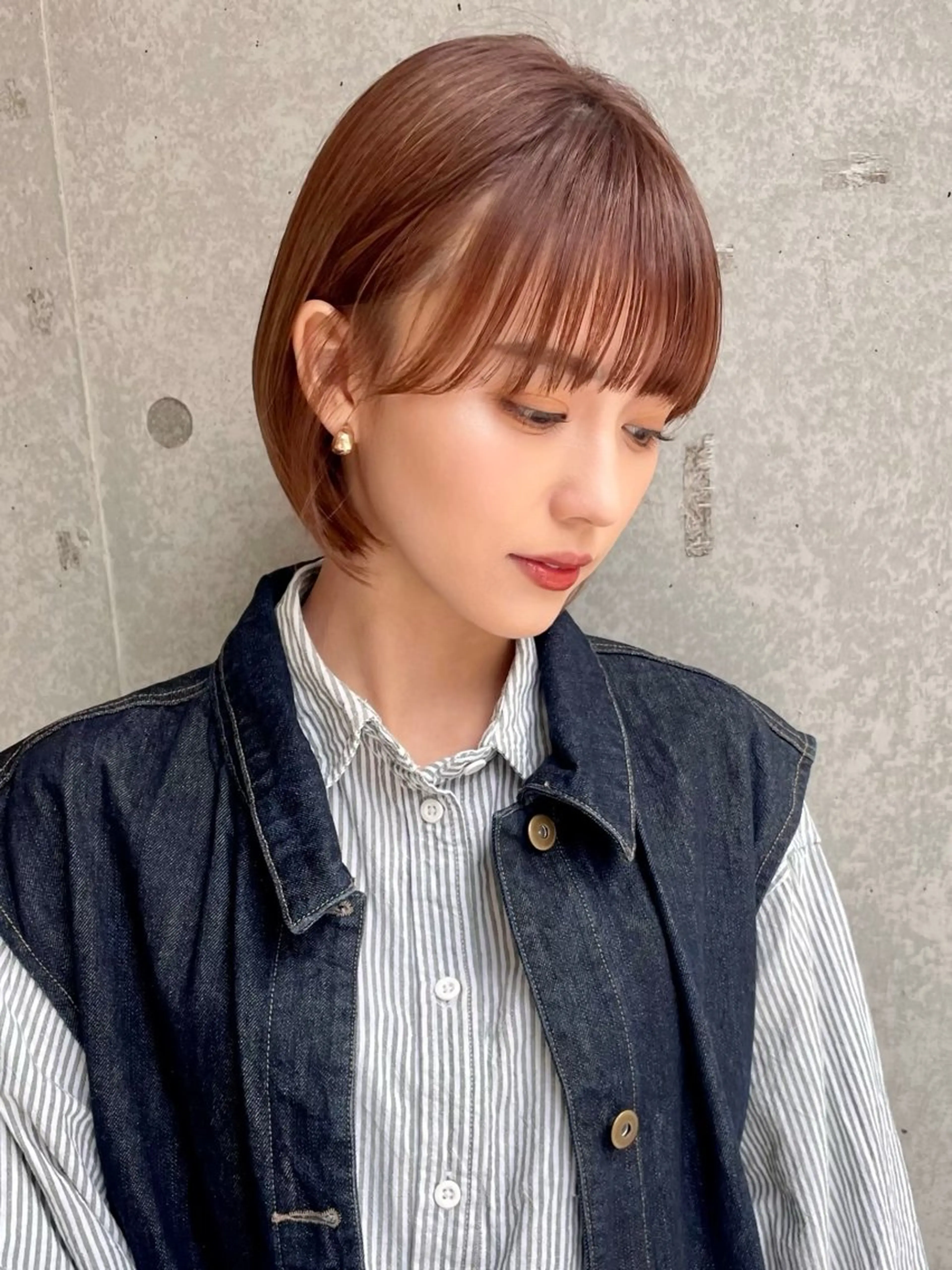 ショート カラー カット ヘアカラー トリートメント ✨韓国レイヤー/ 透明感カラー✨冨永剛のヘアスタイル
