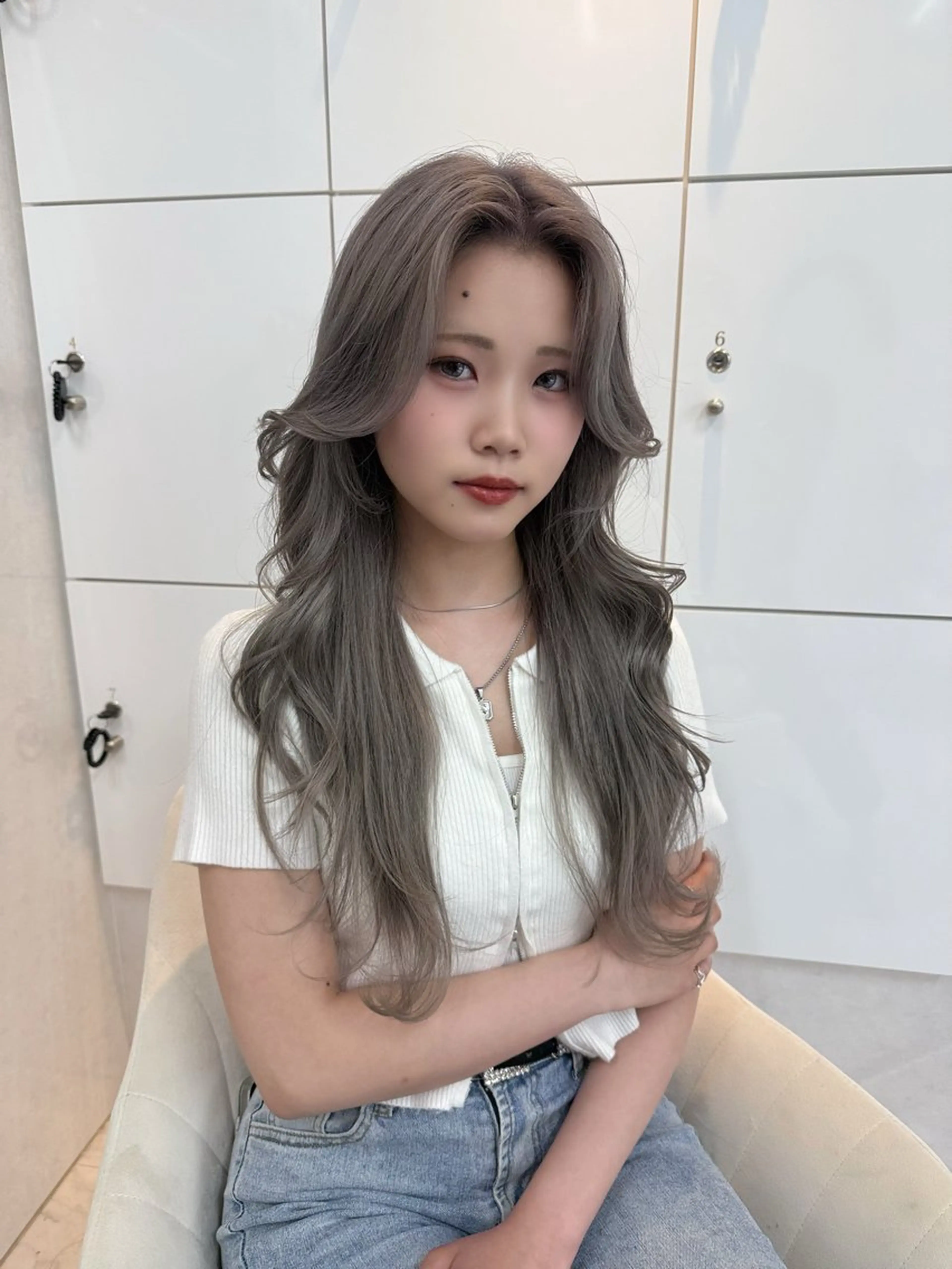 韓国風カット🎀　ダブルカラー🎀　髪質改善トリートメント🎀の写真