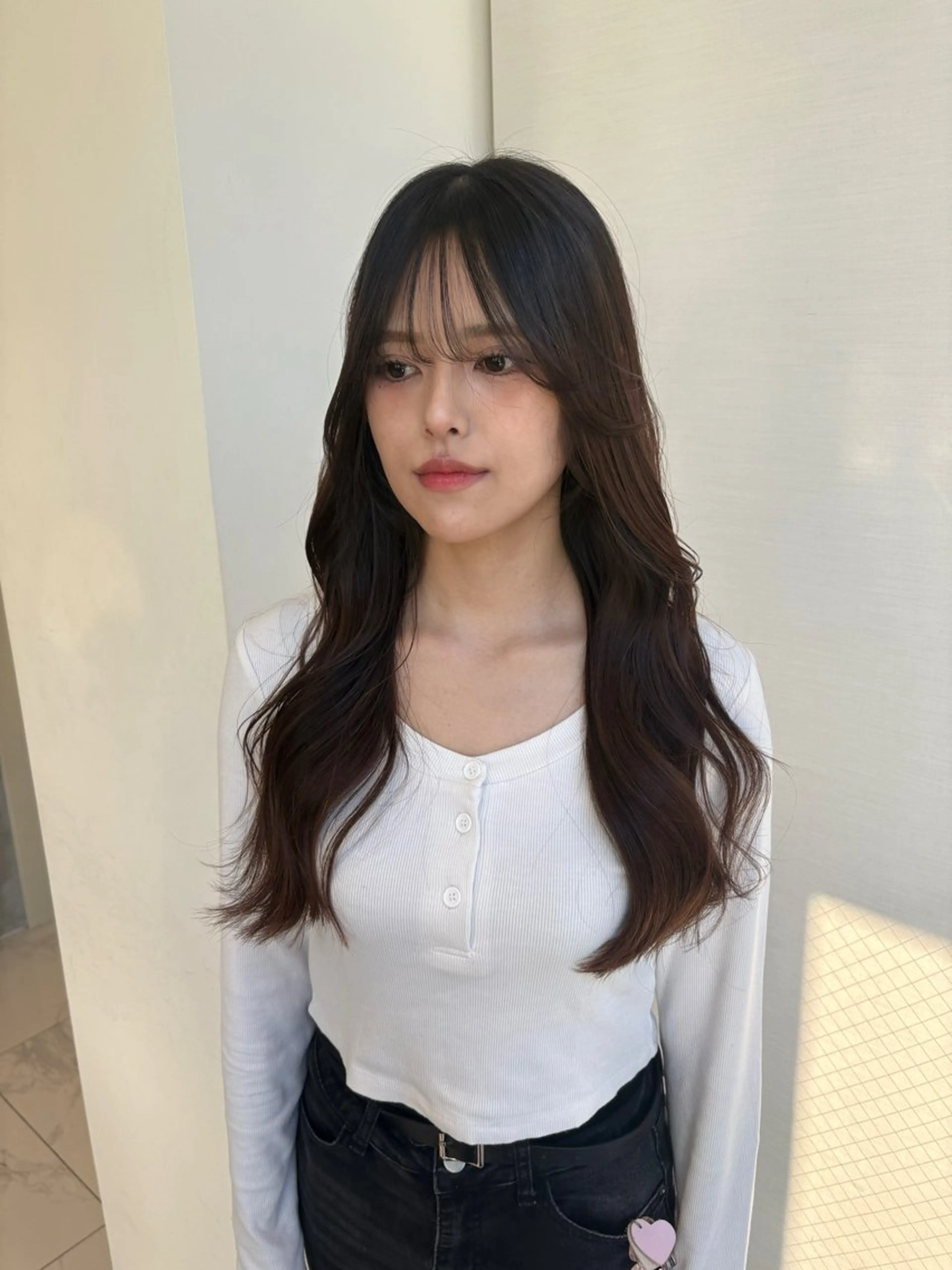 ロング RIN⌇ レイヤー⌇ 艶カラー🌙のヘアスタイル