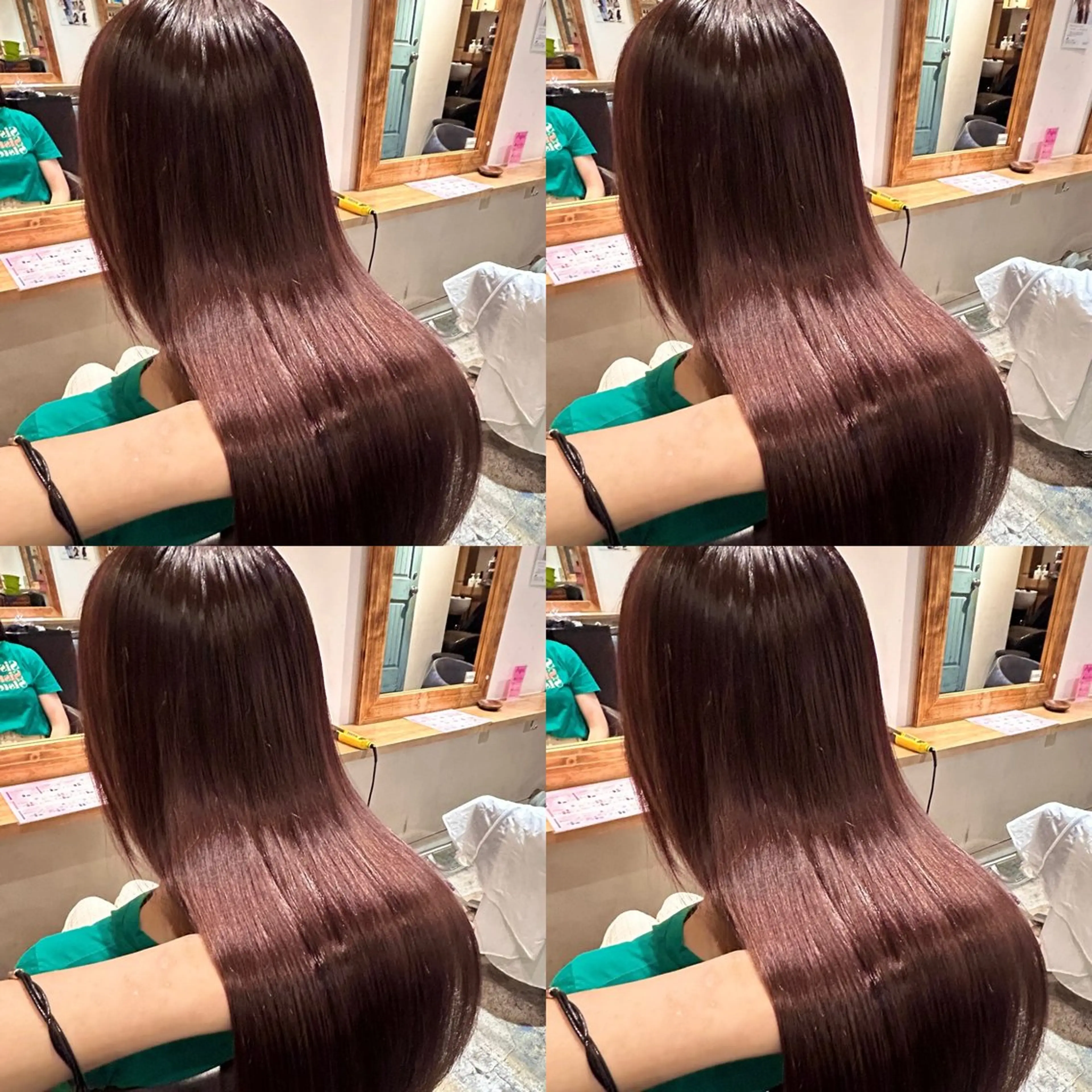 ロング カラー カシス 髪質改善 カット ヘアカラー トリートメント 韓国レイヤー× 髪質改善✨店長/純大のヘアスタイル