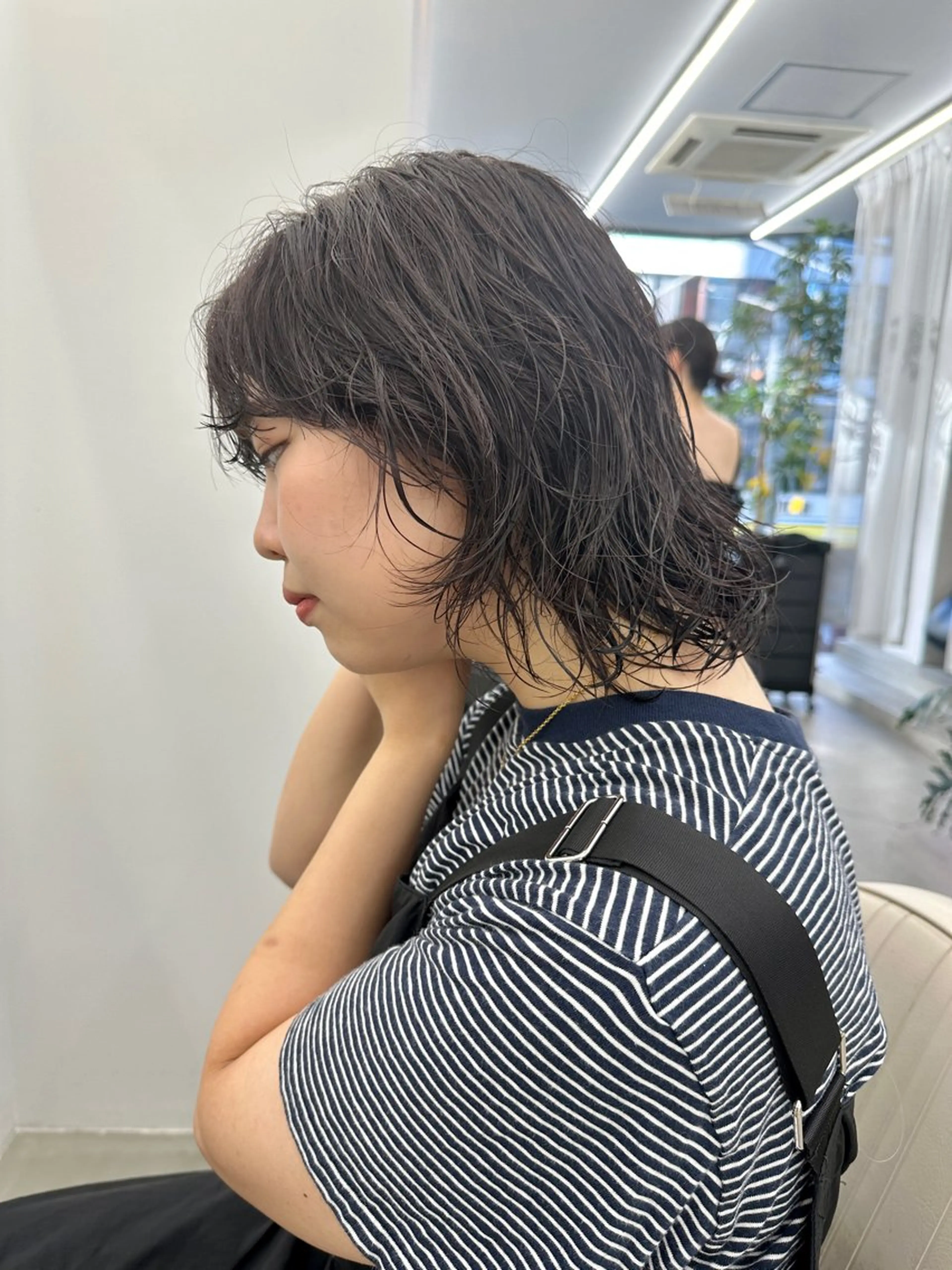 ショート パーマ レイヤーカット カット パーマ トリートメント ボブ/レイヤー/ケア パーマ/透明感カラーのヘアスタイル