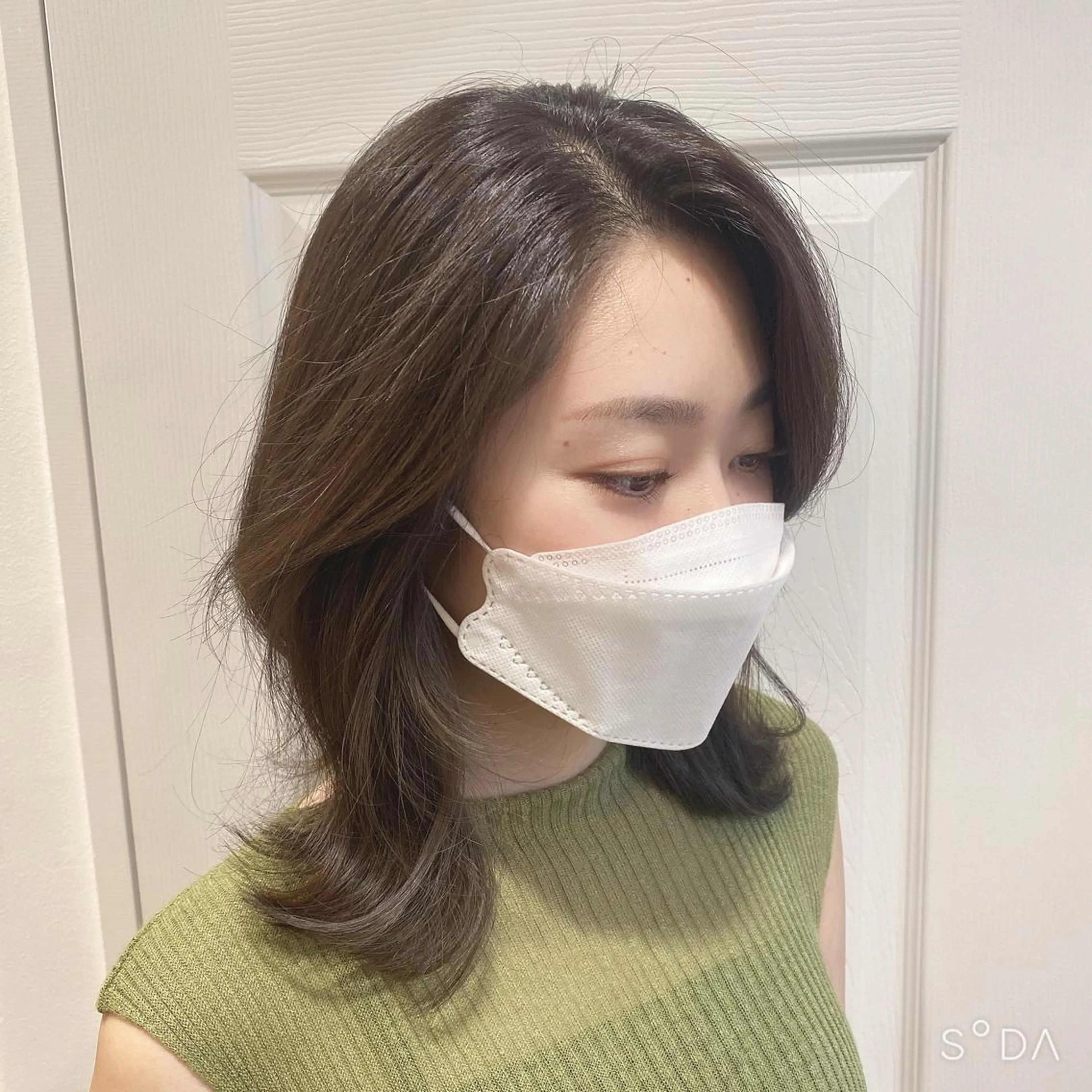 ミディアム カット ヘアカラー トリートメント La paix所属・パーソナルカラー lapiax阿部のヘアスタイル