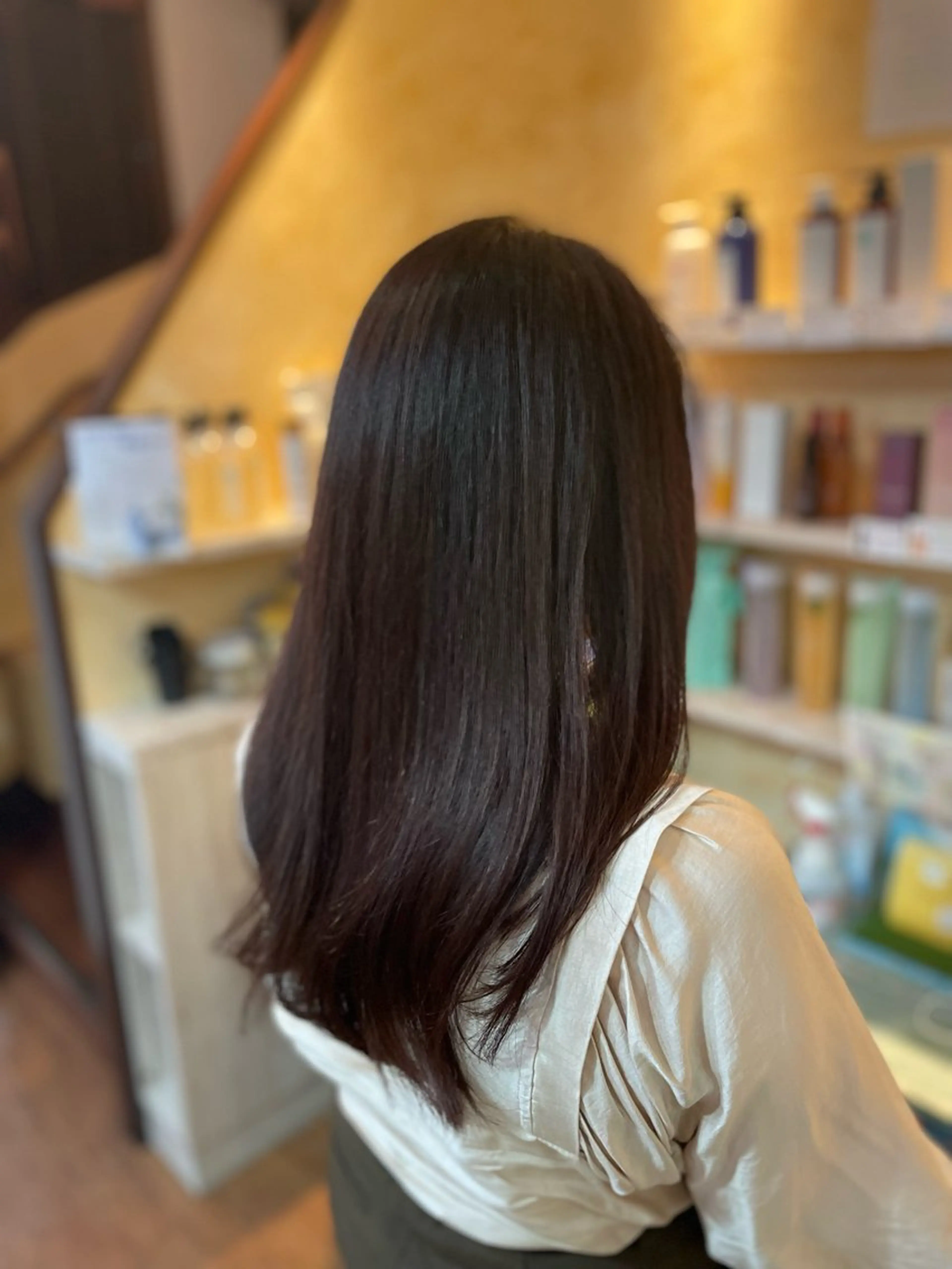 セミロング ヘアカラー 馬越 優のヘアスタイル