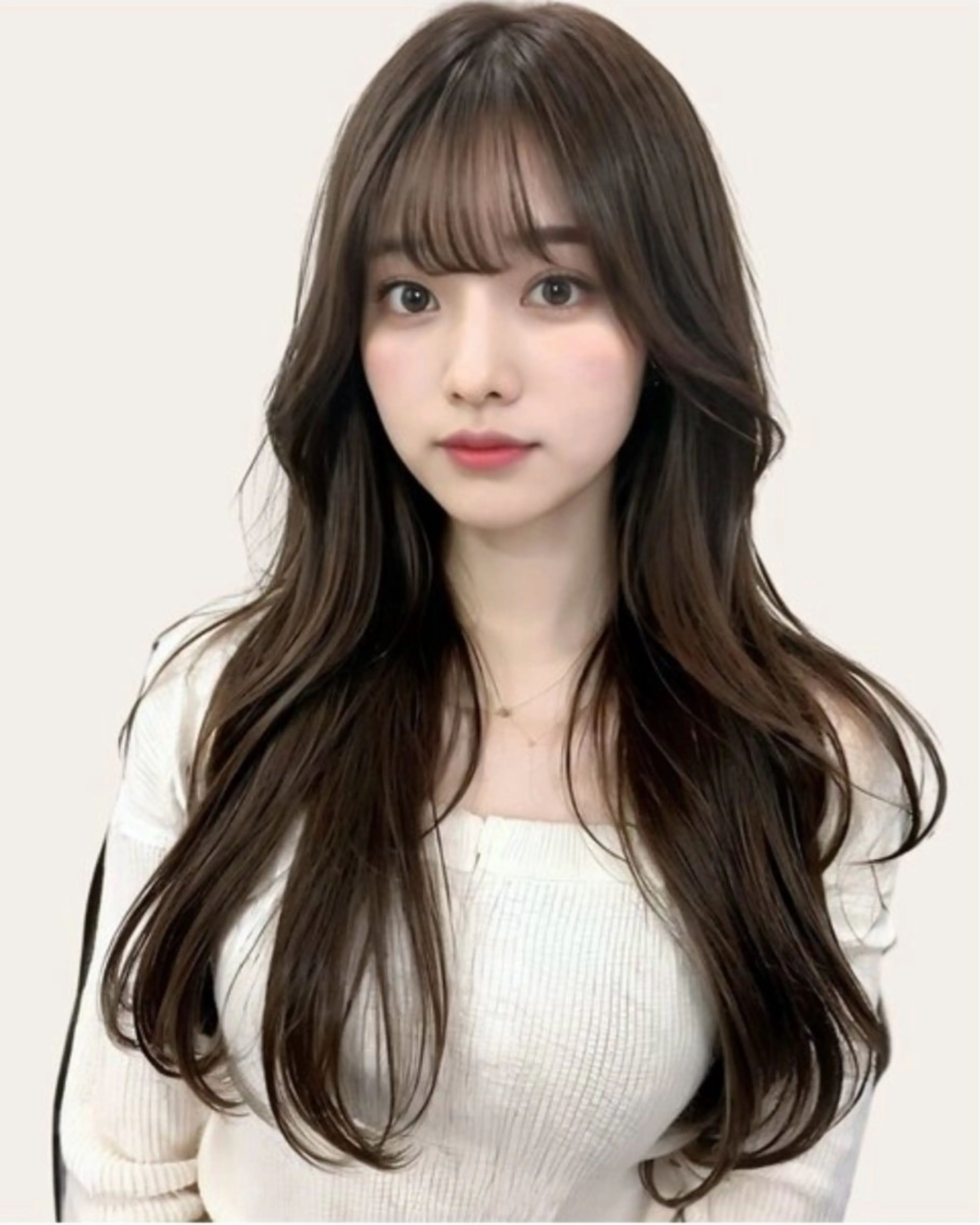 セミロング 新宿 似合わせカラー HINAのヘアスタイル