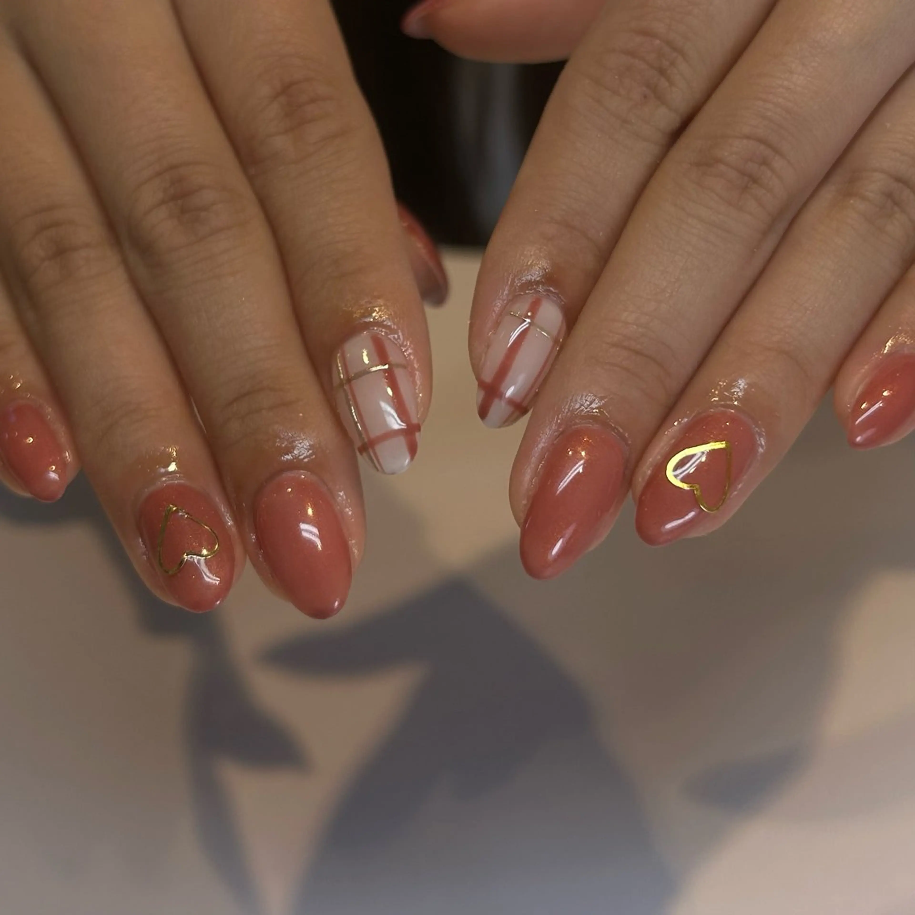 ネイル アートネイル ハート Zen Neo 🪸YUKINE🪸のネイルデザイン