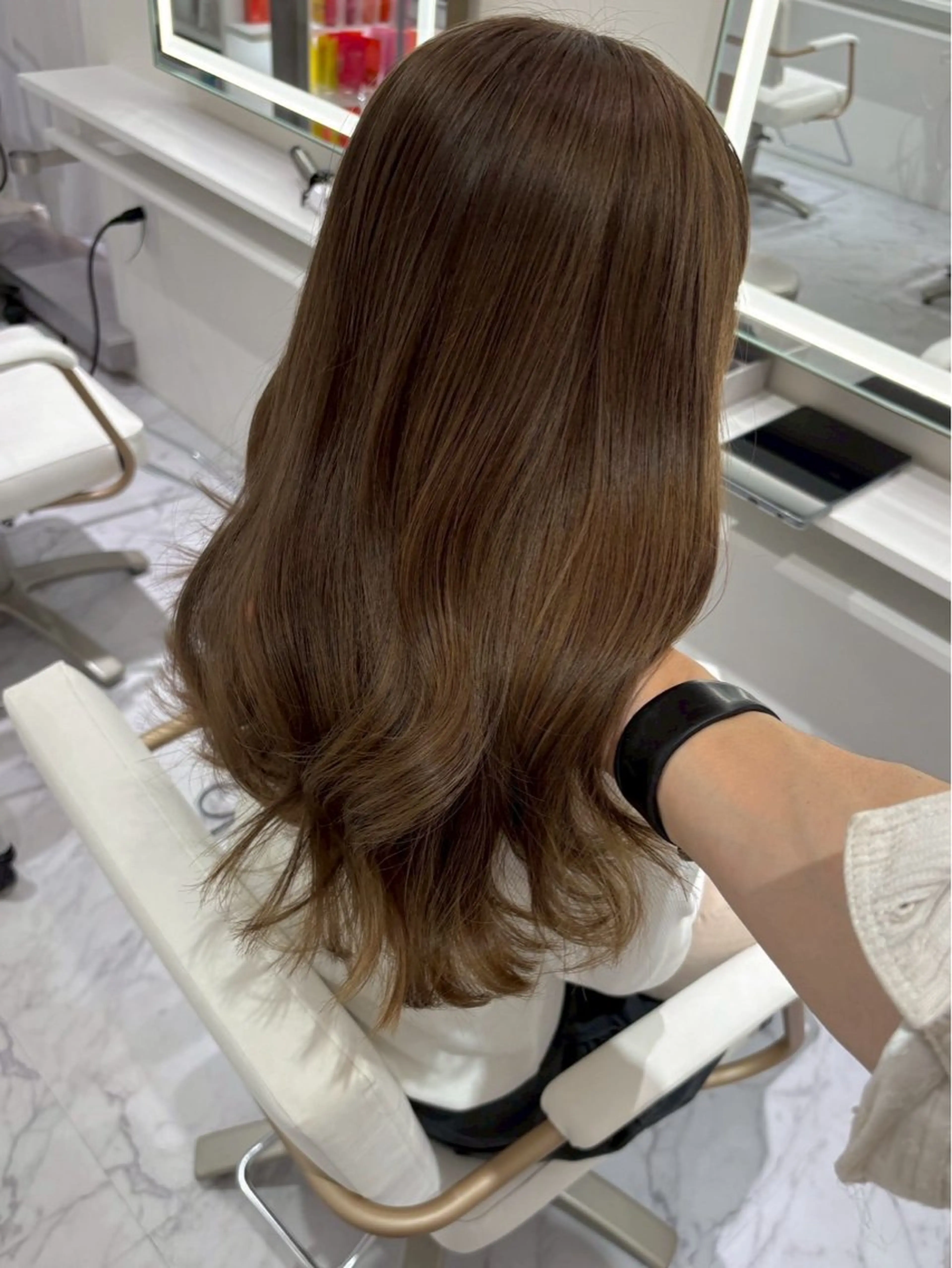 ロング カラー カット ヘアカラー ParveMix🎀 稲垣詞葉のヘアスタイル