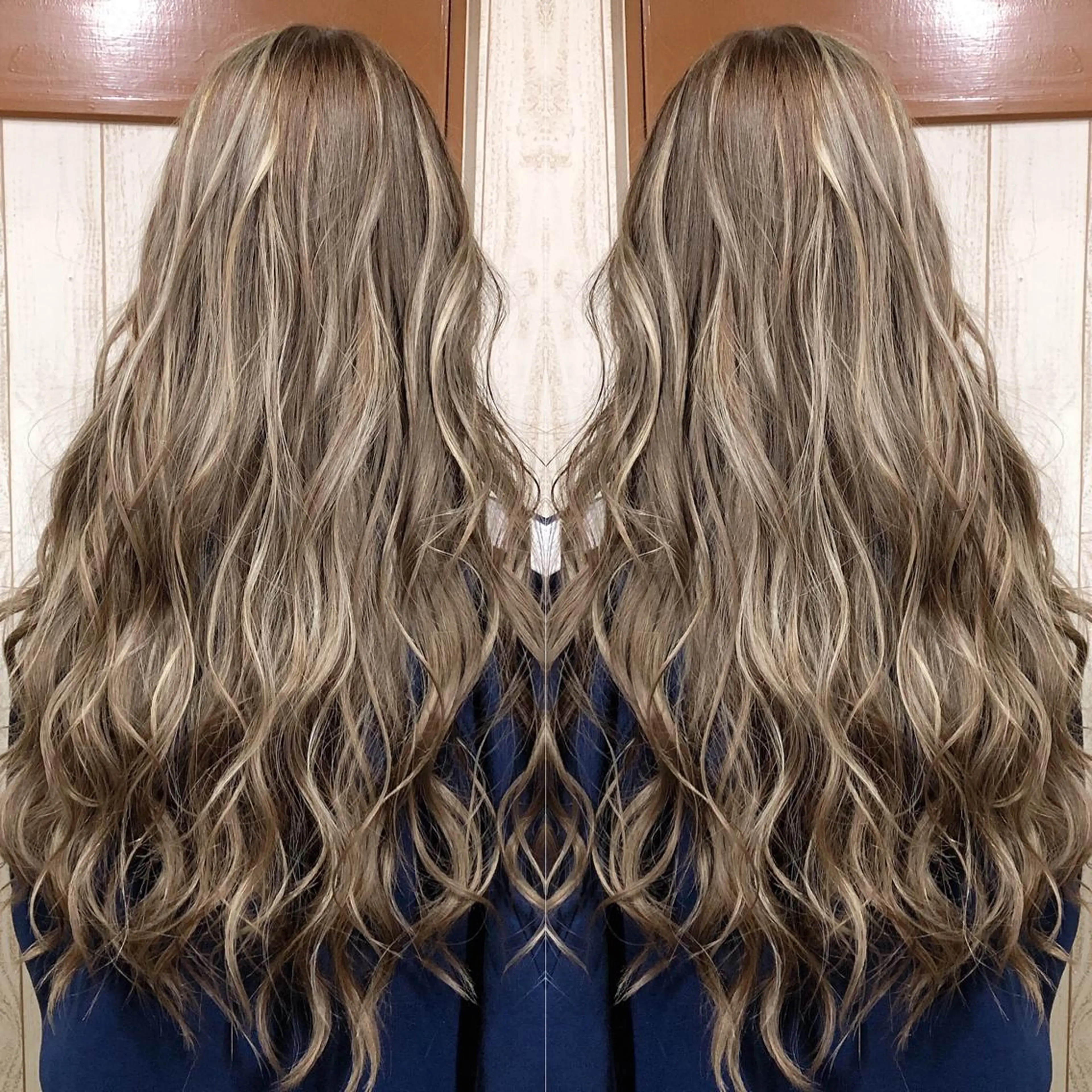 ロング カラー kr2s アメ村のヘアスタイル