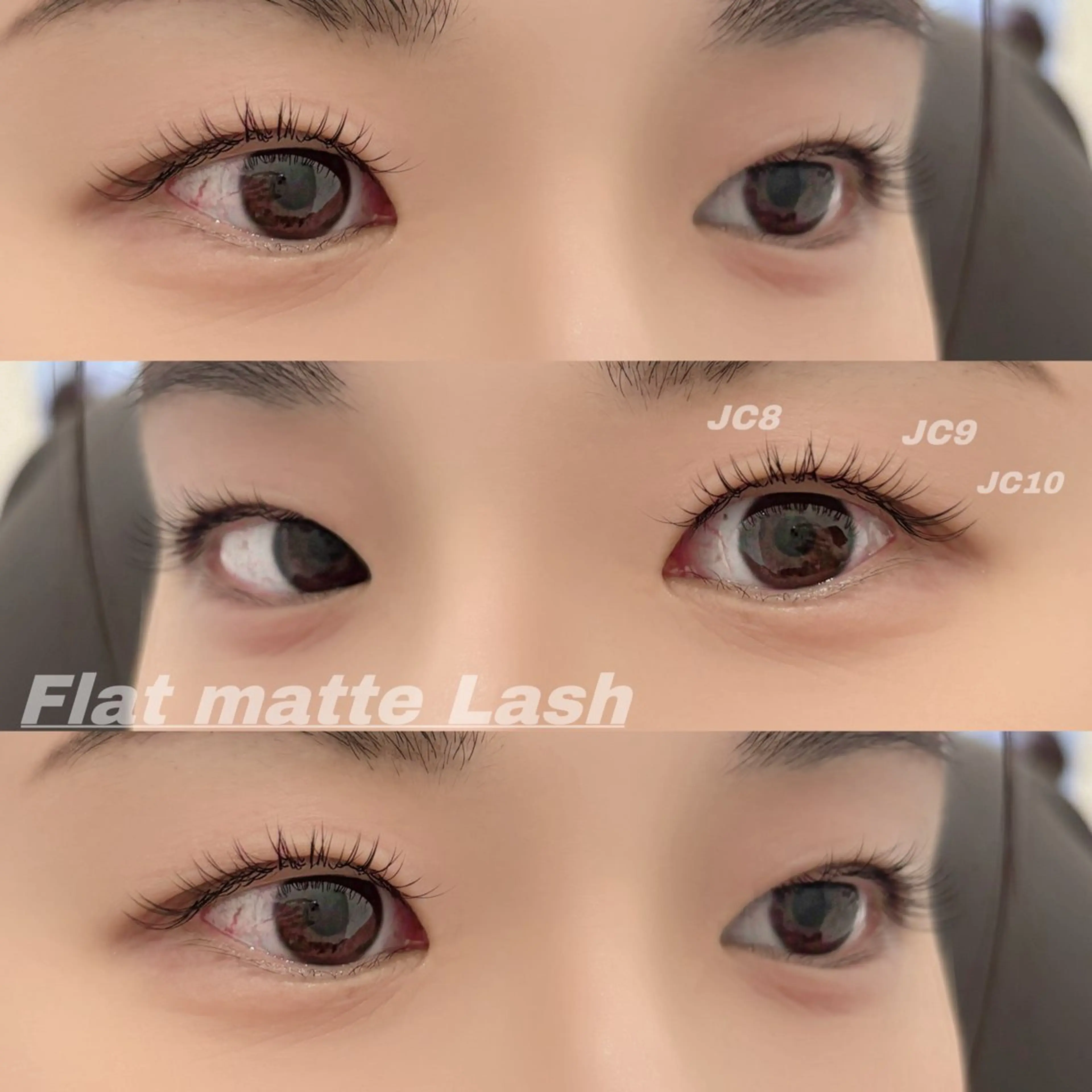 マツエク・マツパ Cカール フラットラッシュ 目尻長め Eye ELSA lash栄店 長沼の眉毛・アイブロウイメージ
