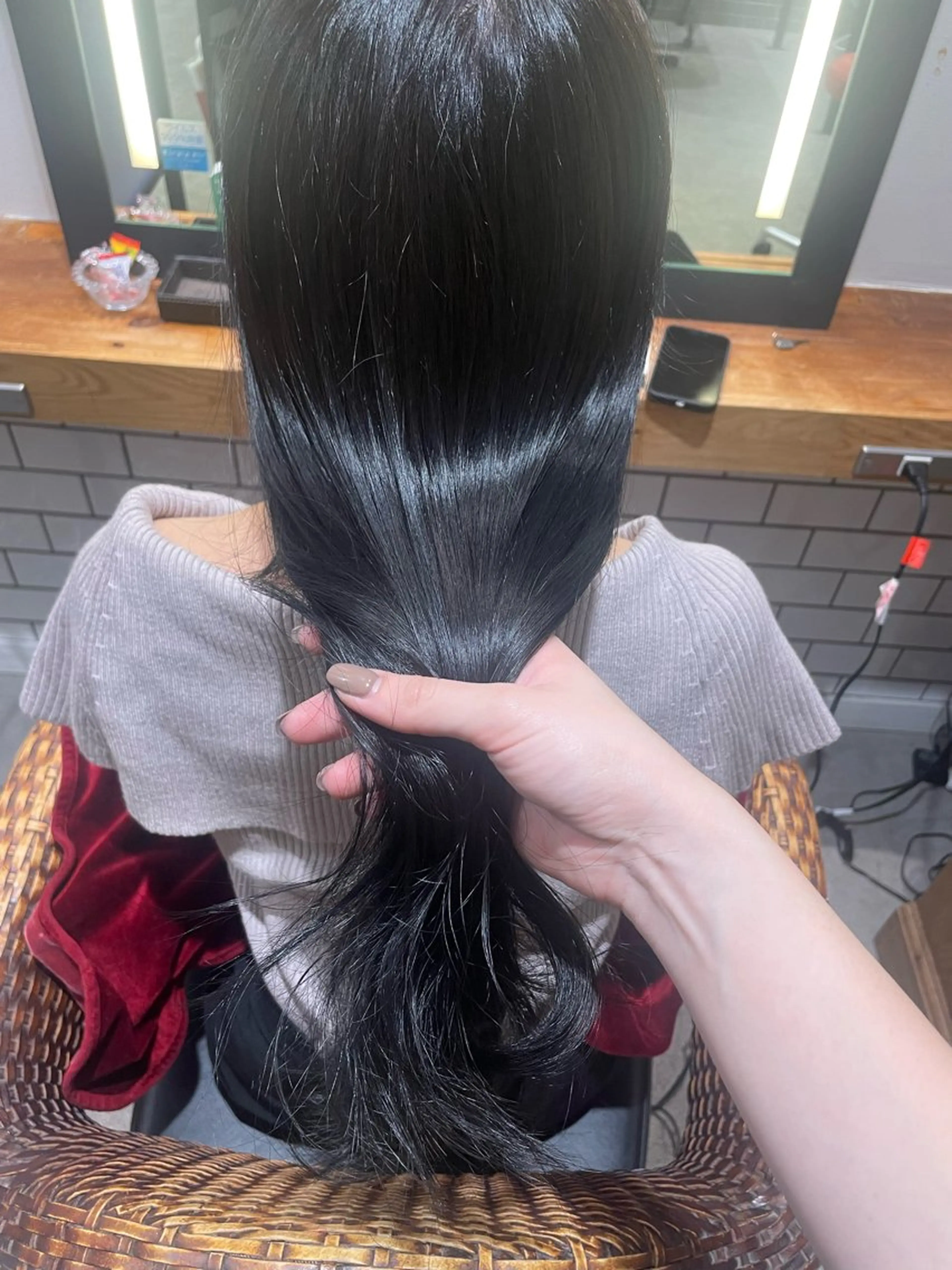 ロング カット ヘアカラー トリートメント 暖色カラー🤎Red Neo　meiのヘアスタイル