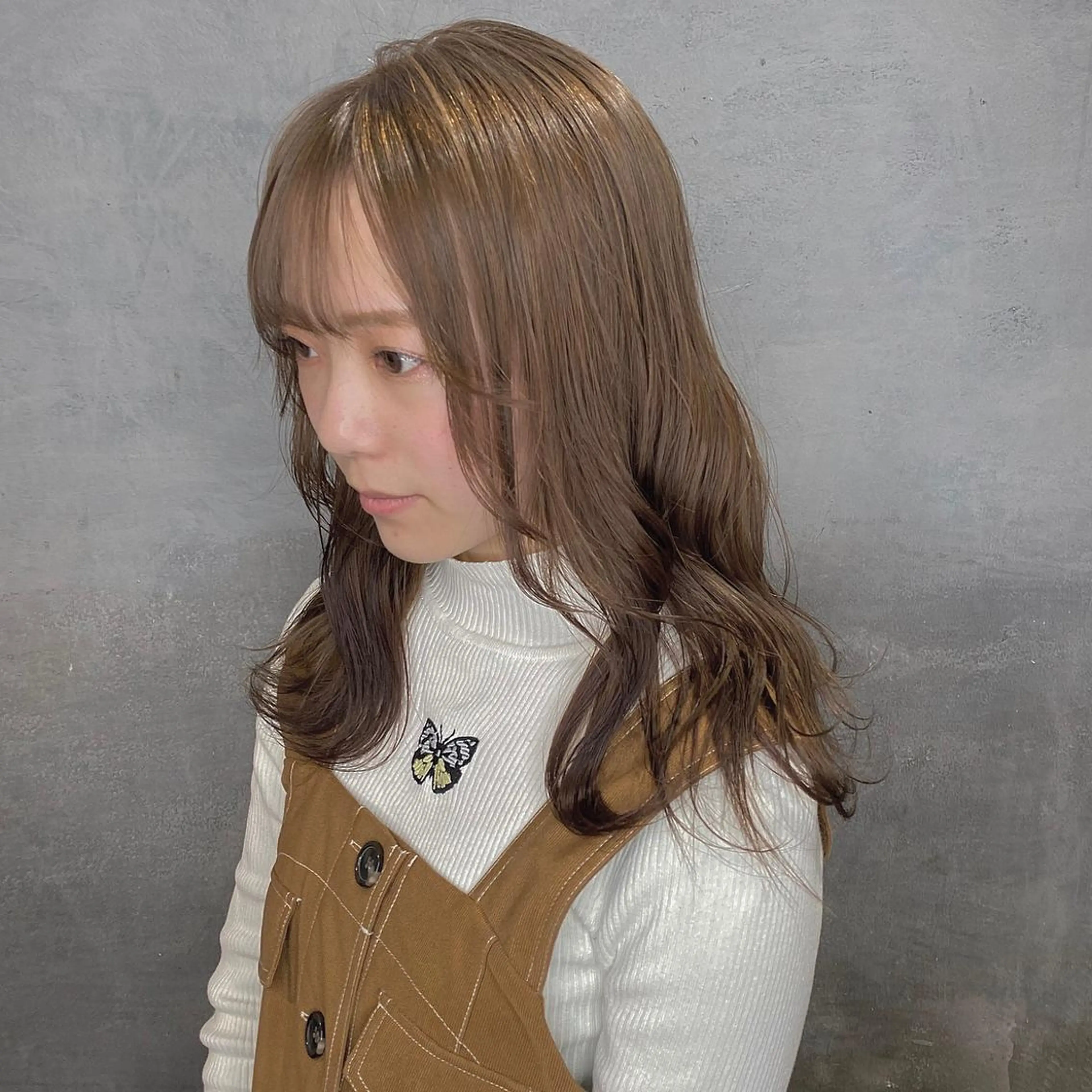 ミディアム カラー CLUTCH天王寺 西藤遥河のヘアスタイル