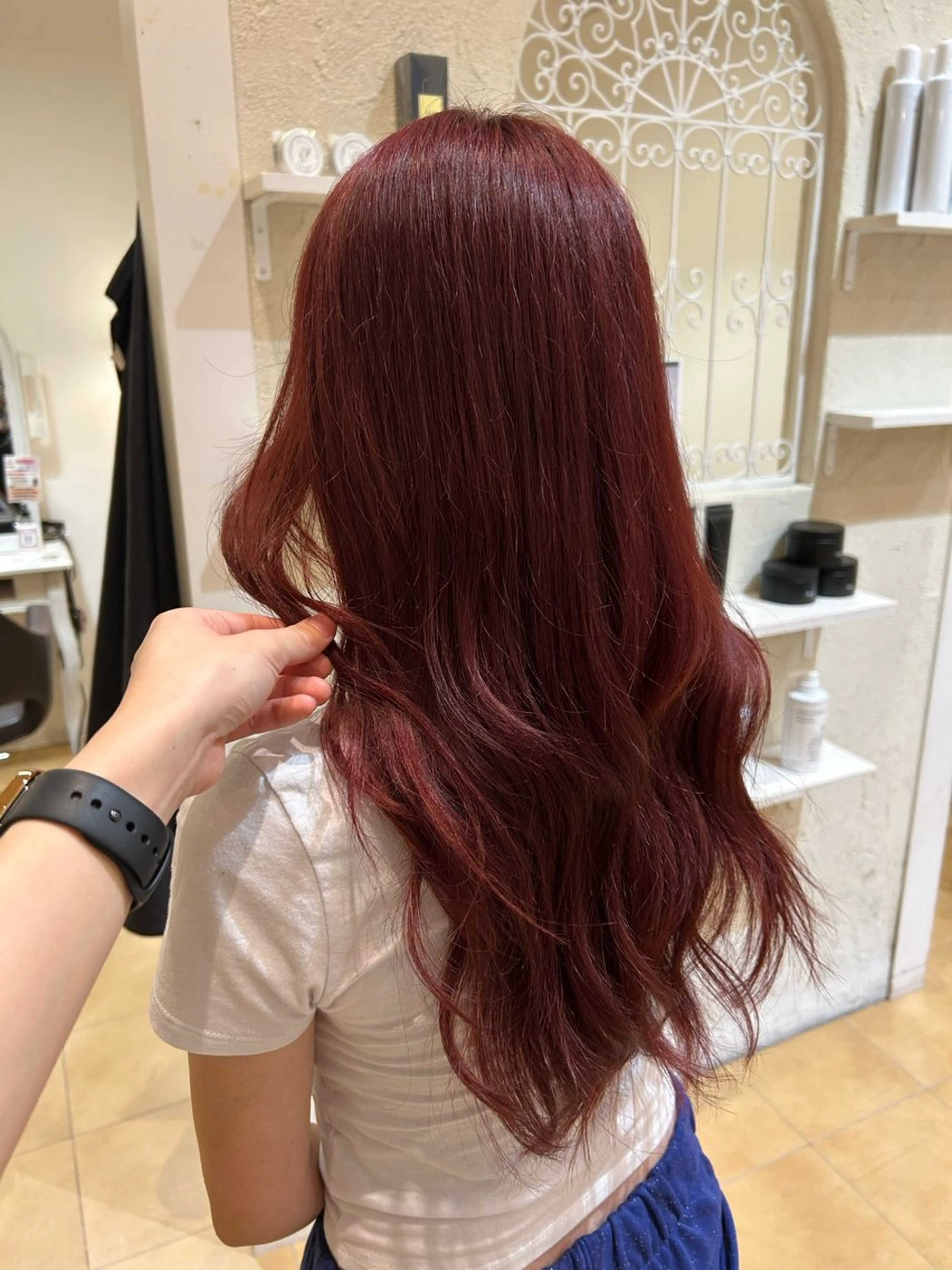 ロング カラー カット ヘアカラー トリートメント 今中 紗英のヘアスタイル