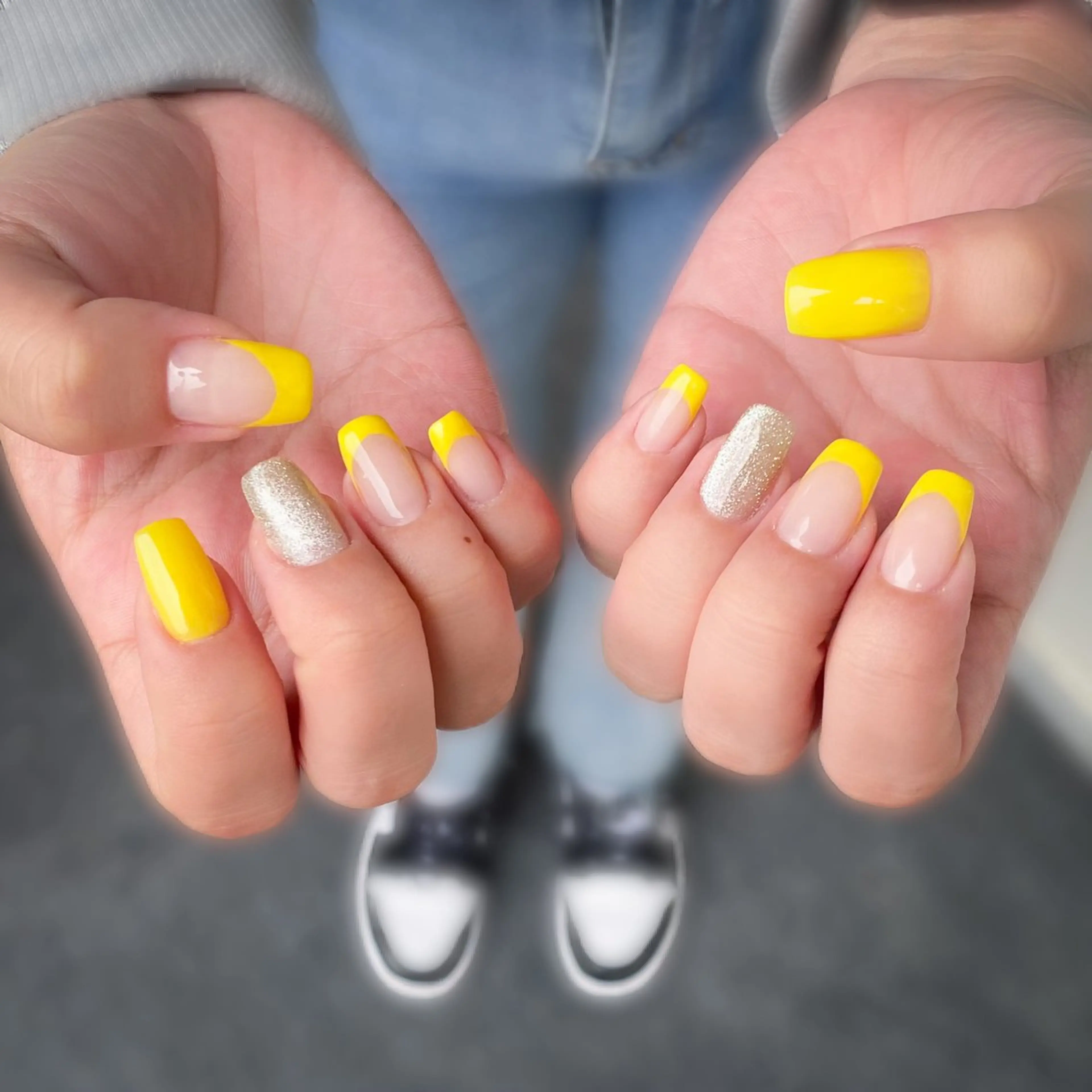 ネイル 黄色 ハンドネイル &.nail/ ニュアンス/持込み可のネイルデザイン
