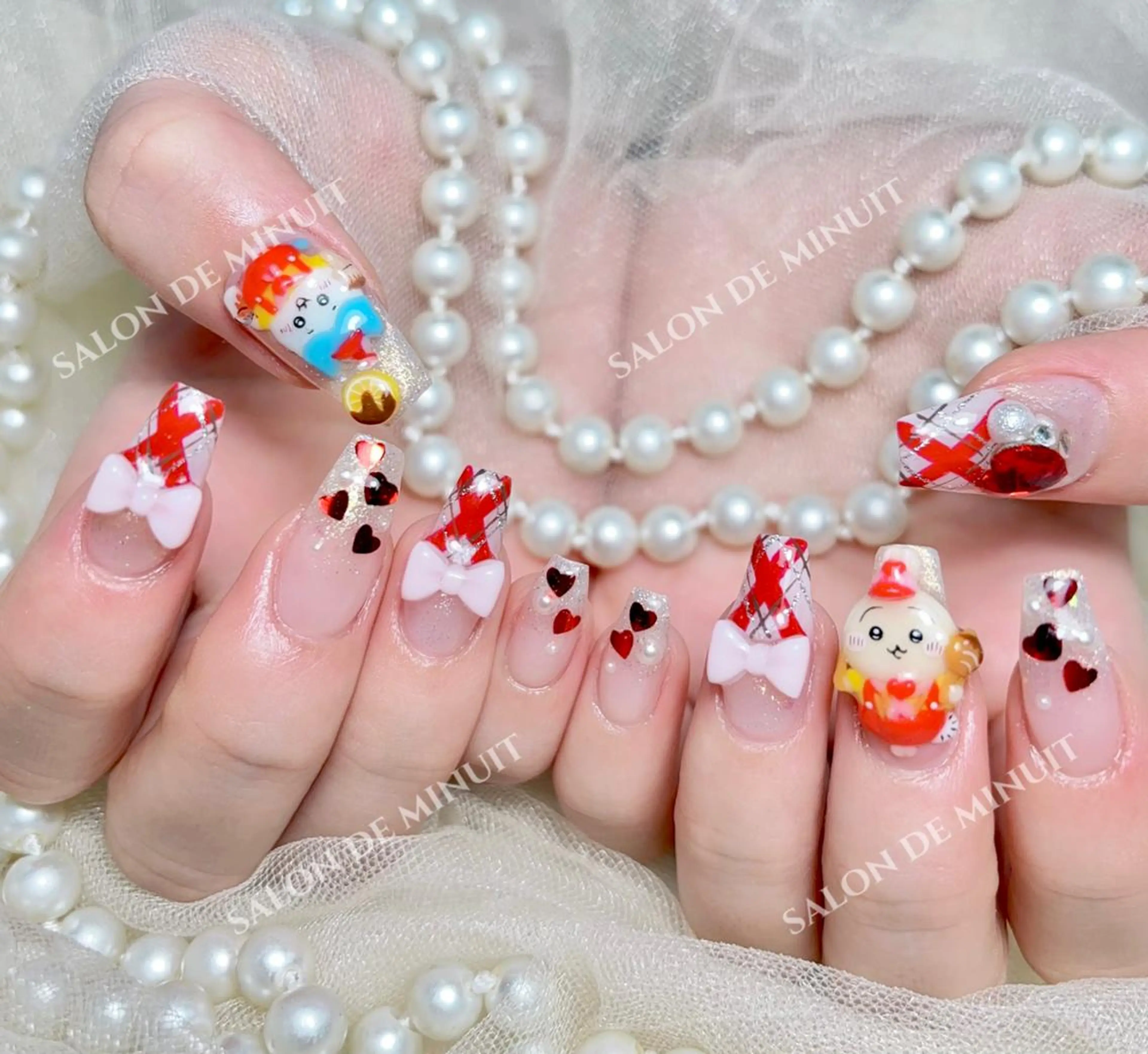 ネイル 持ち込み ハンドネイル ハンドケア Salon de Minuit🦩のネイルデザイン
