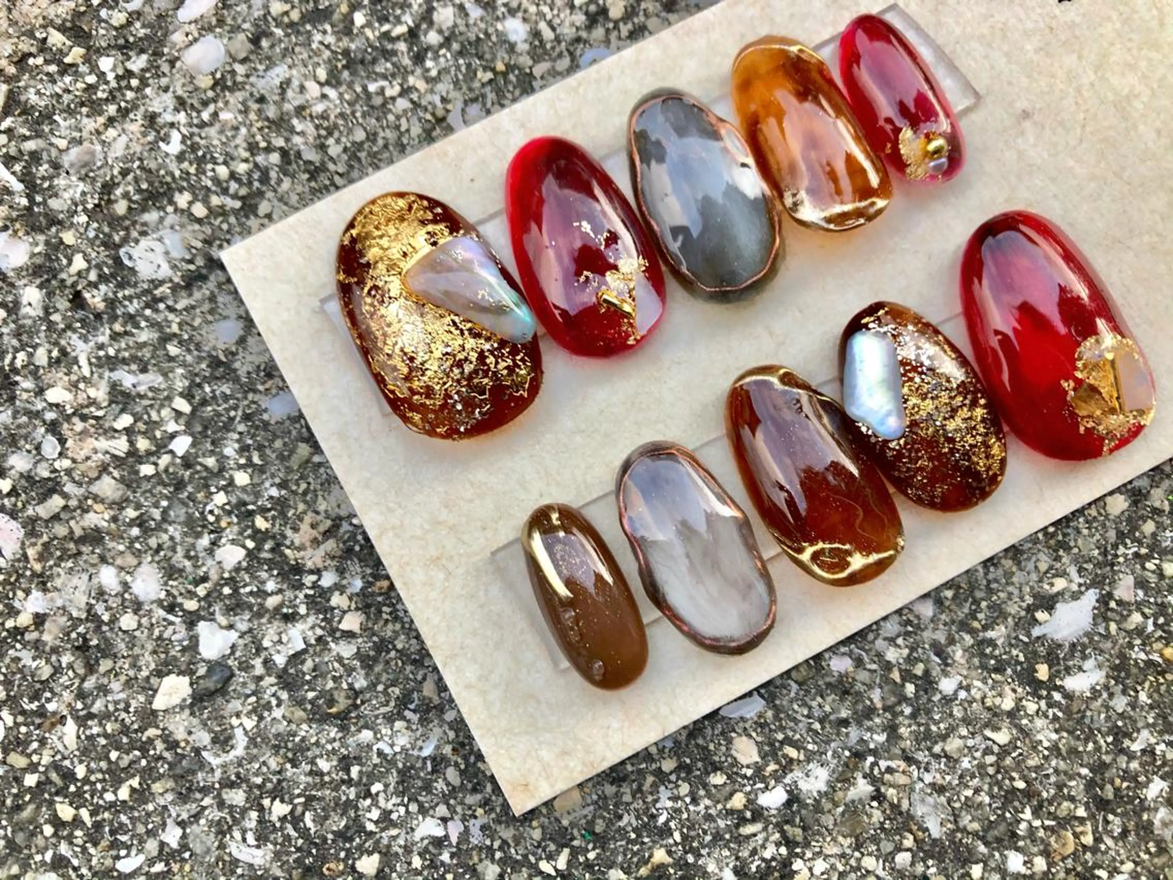 ネイル ネイルチップ Private Nail Salon OK所属・FUKA ♡のネイルデザイン